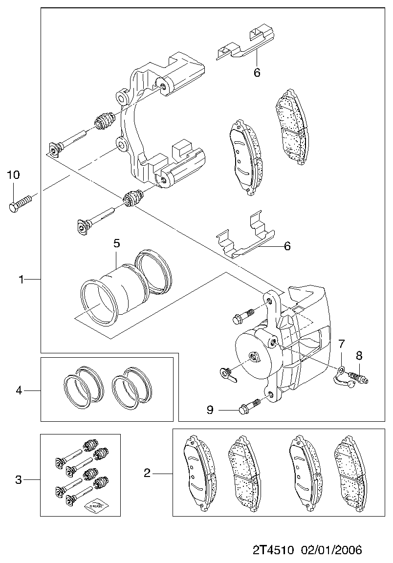 General Motors 42365537 - Ремкомплект, гальмівний супорт autozip.com.ua