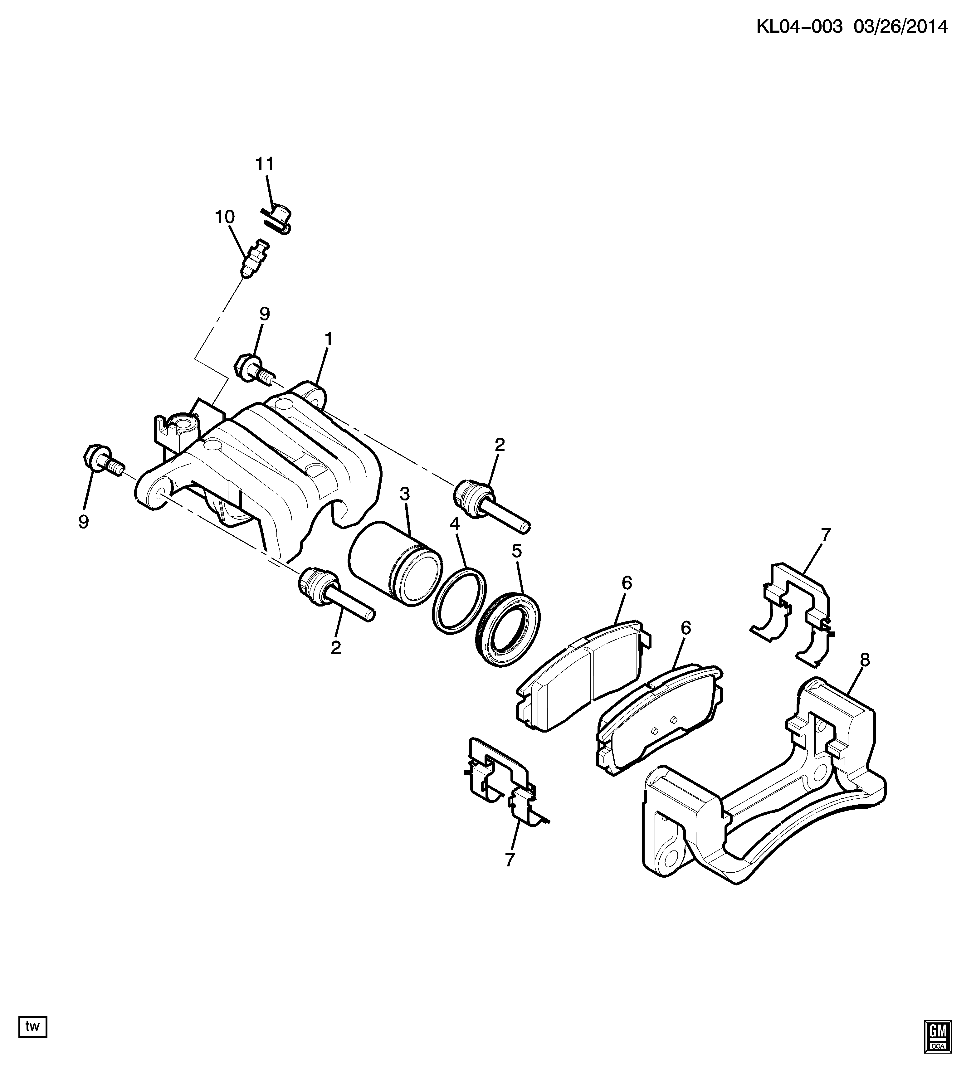 Opel 22803713 - Гальмівний супорт autozip.com.ua