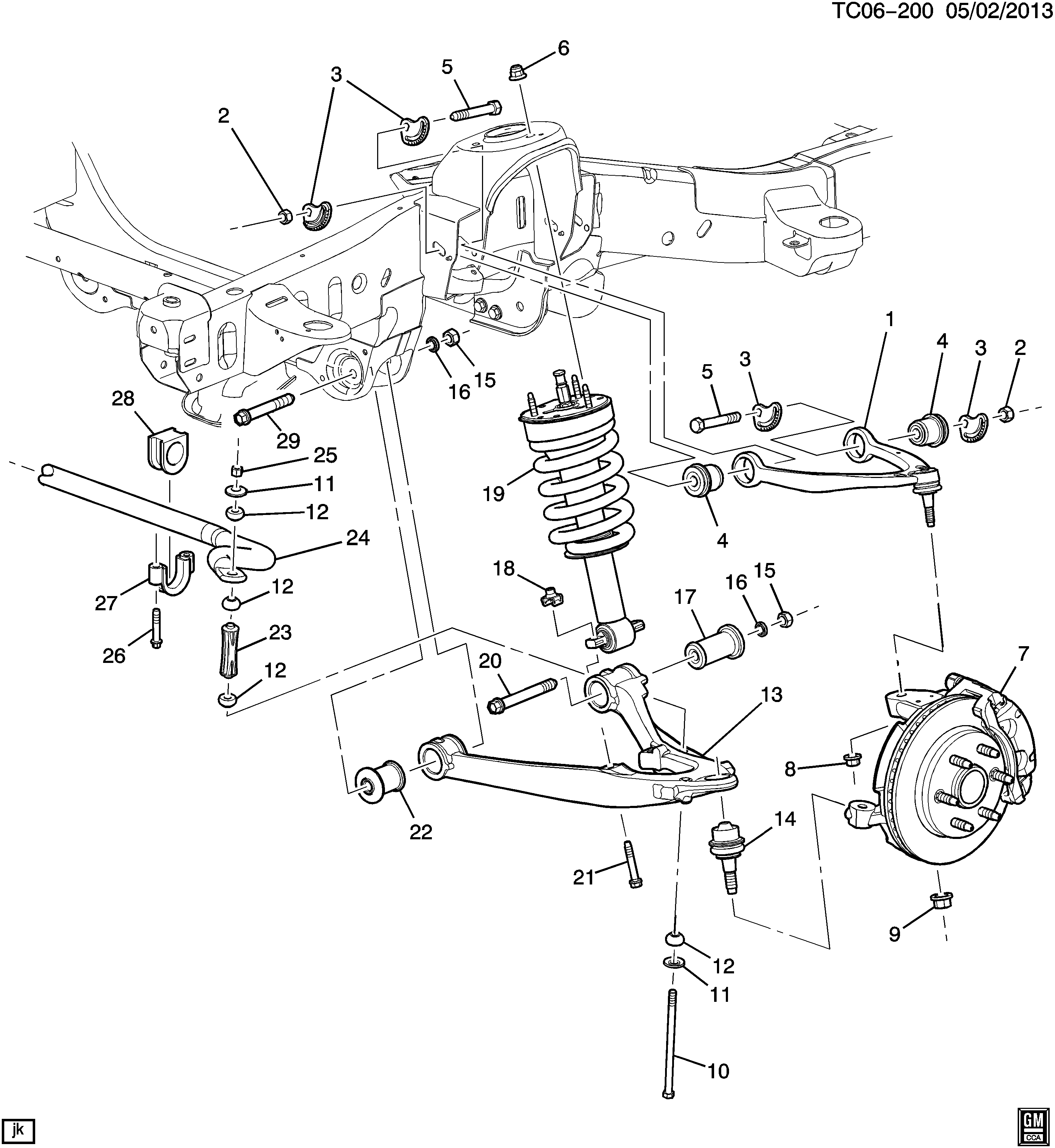 Chevrolet 22853474 - ARM,FRT LWR CONT(INCLS 14,17,22)(CAST ALUMINUM) autozip.com.ua