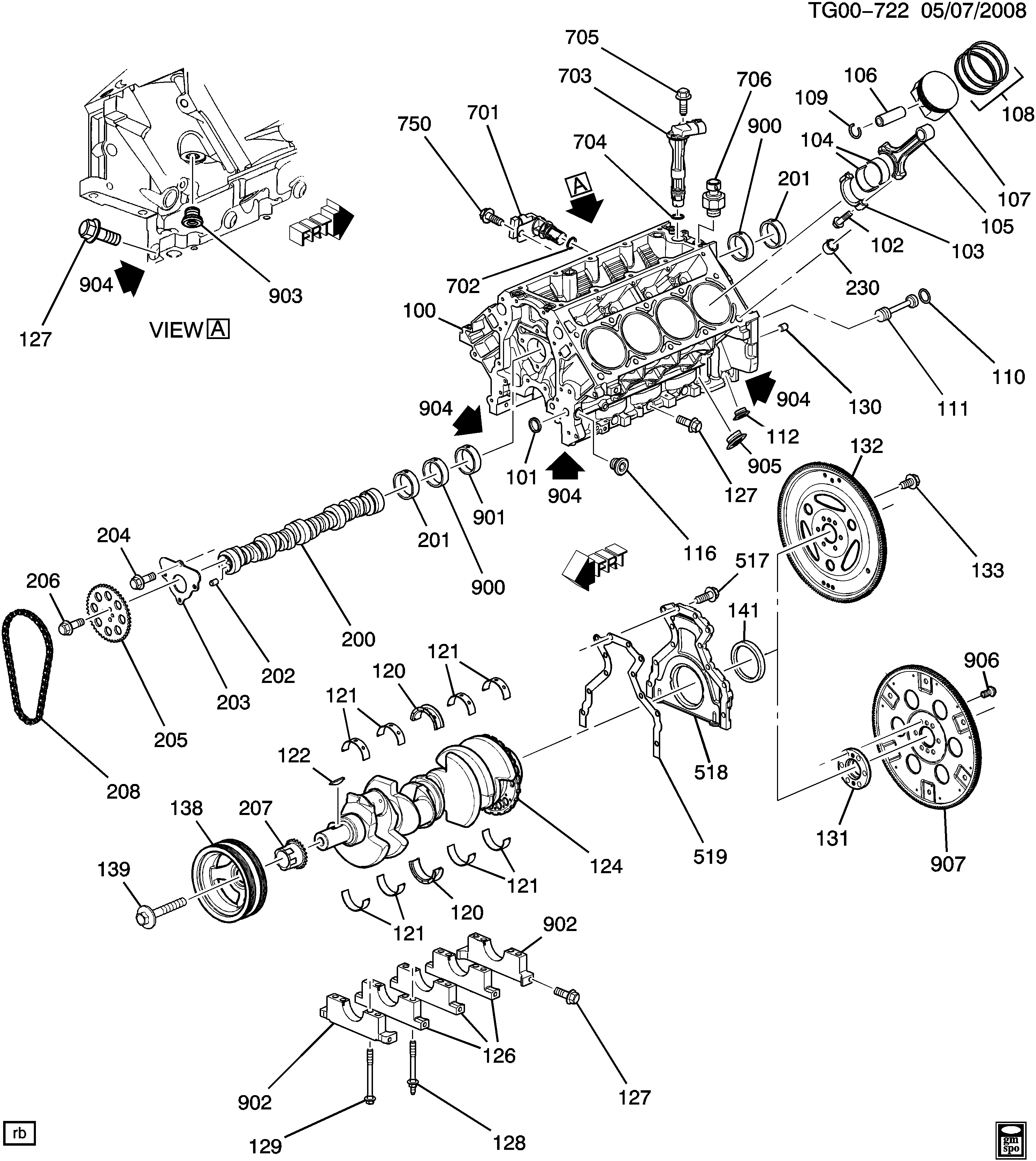 Chevrolet 12560228 - Датчик імпульсів, колінчастий вал autozip.com.ua