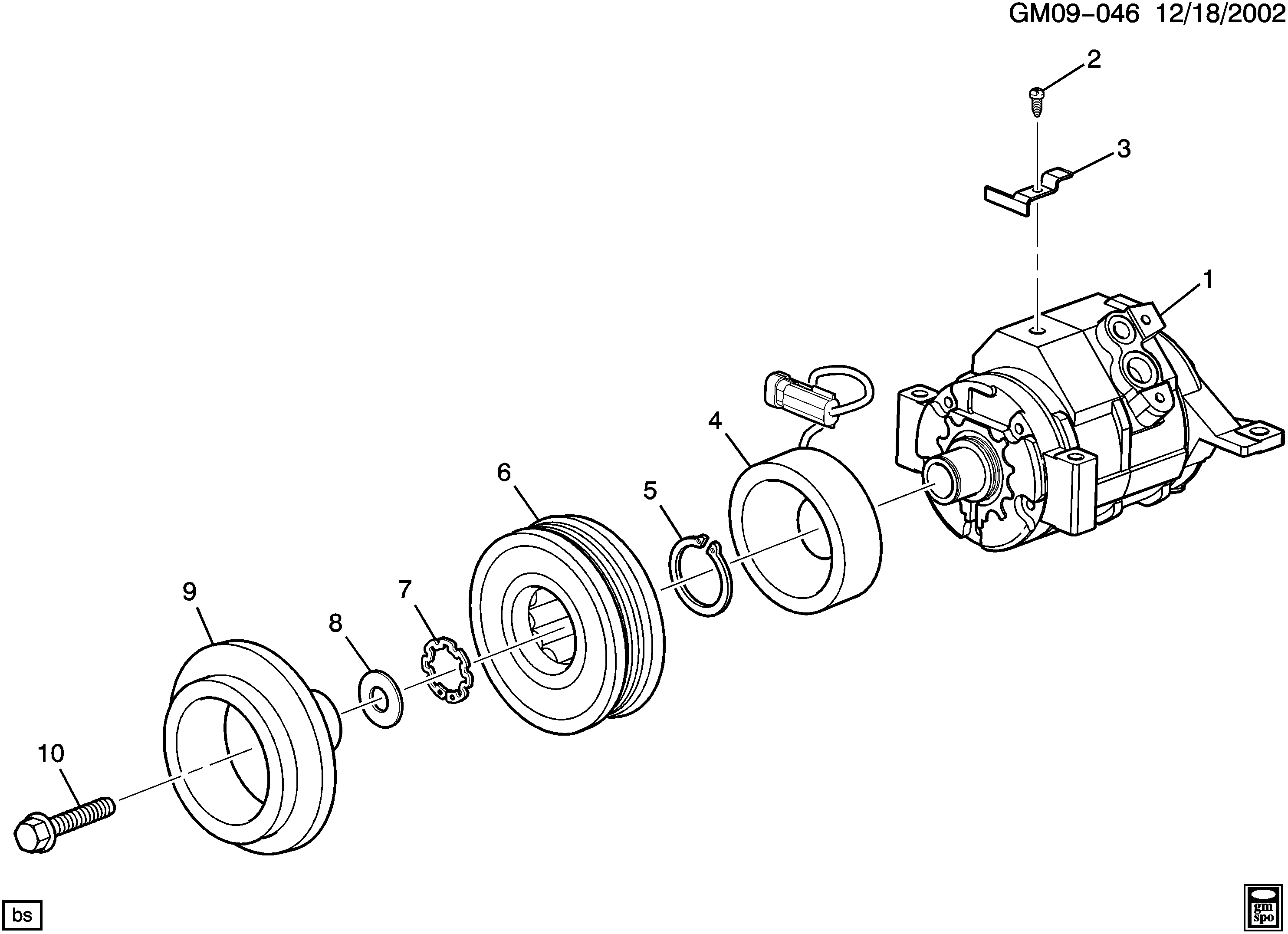 General Motors 89024907 - Компресор, кондиціонер autozip.com.ua