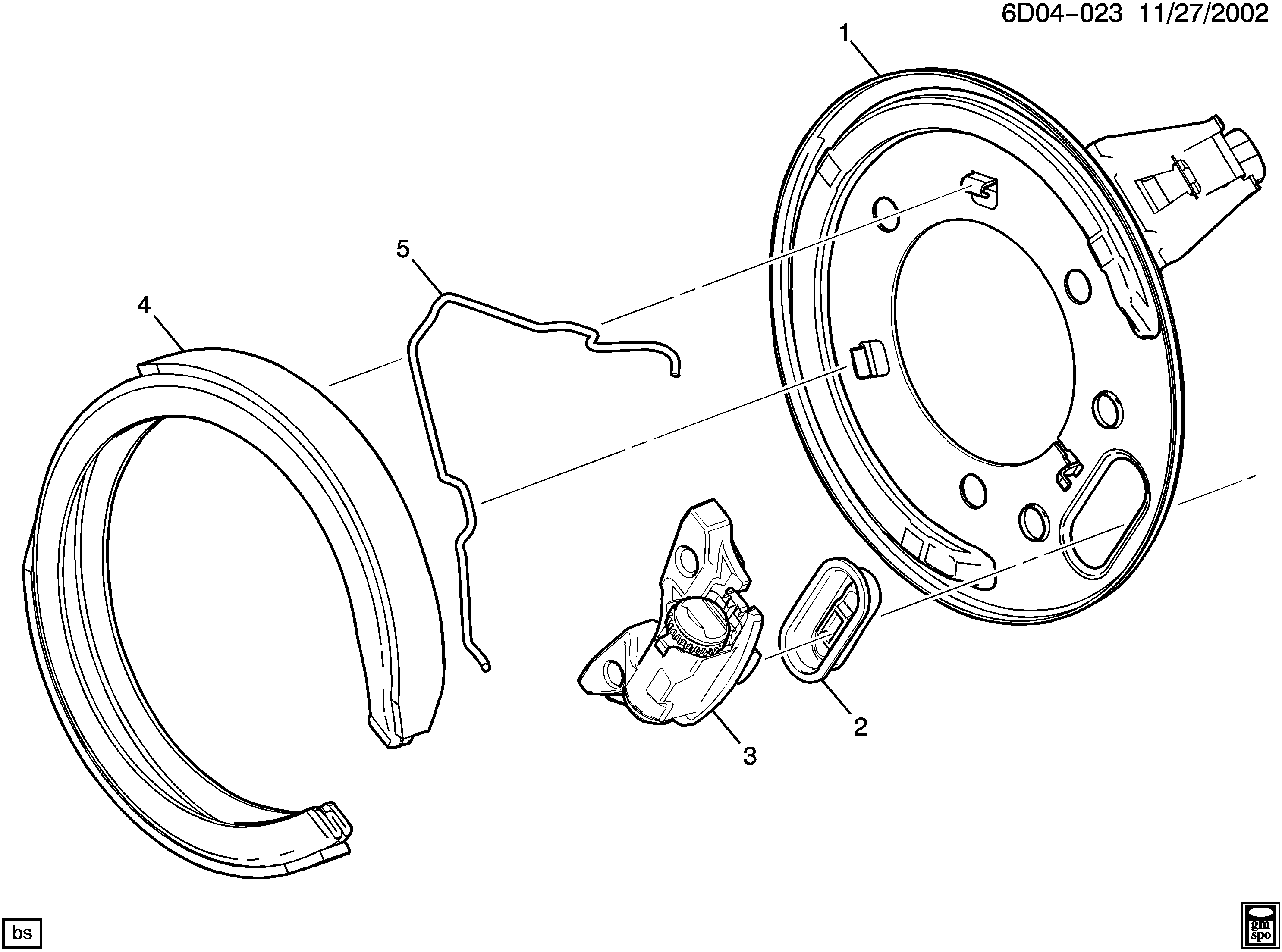 GMC 89047676 - Комплект гальм, ручник, парковка autozip.com.ua