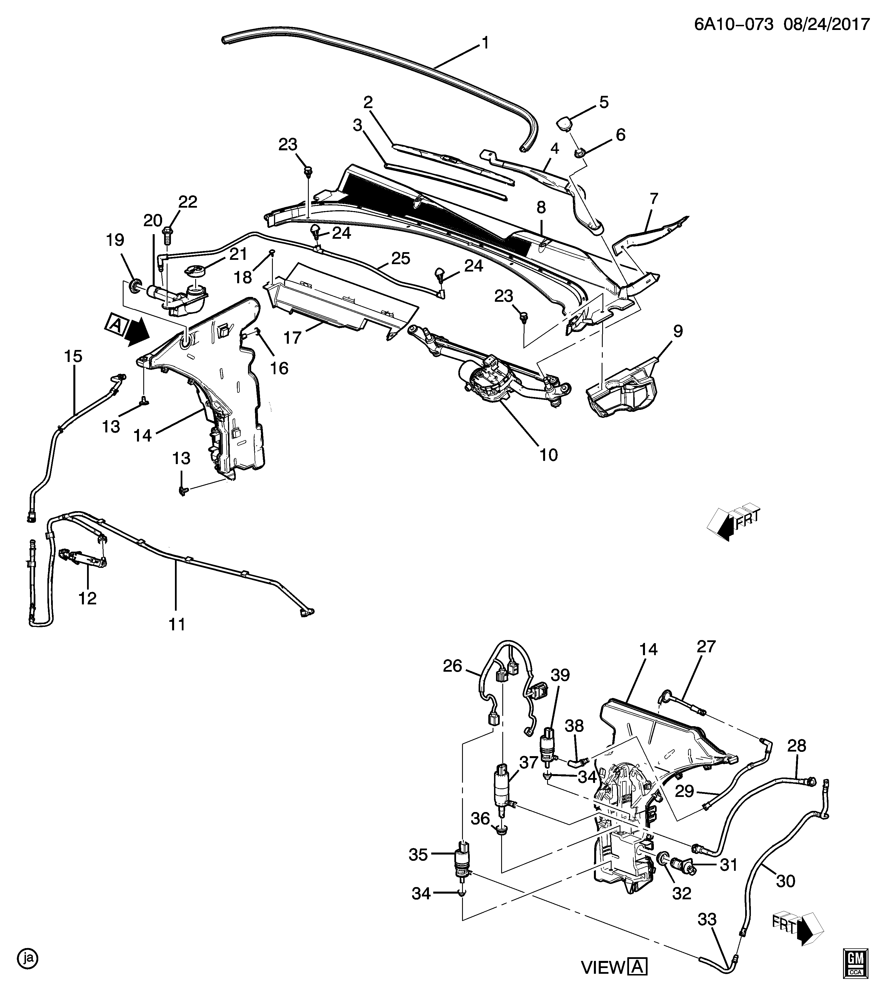 Vauxhall 13264299 - Водяний насос, система очищення вікон autozip.com.ua