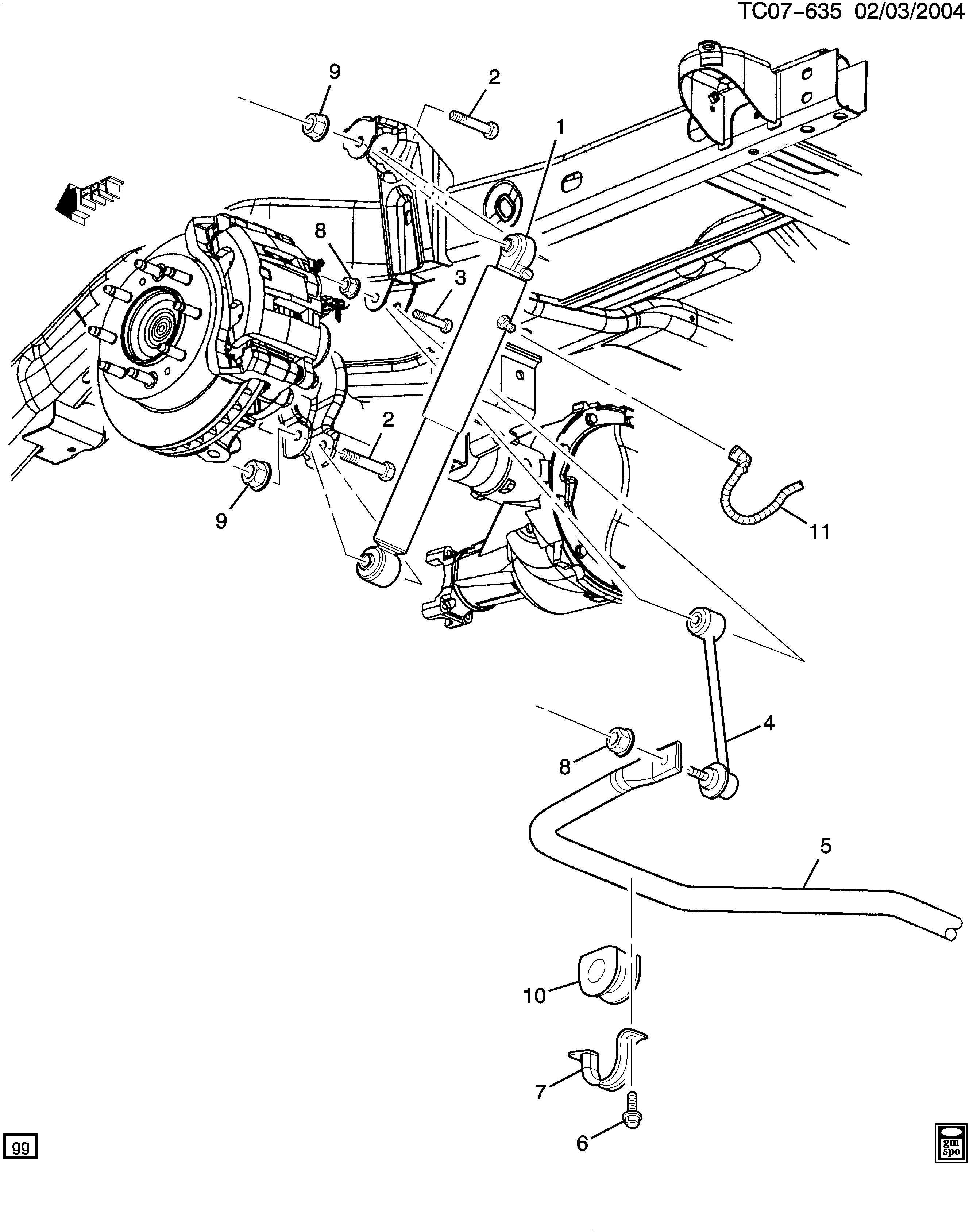 Cadillac 19331451 - Амортизатор autozip.com.ua