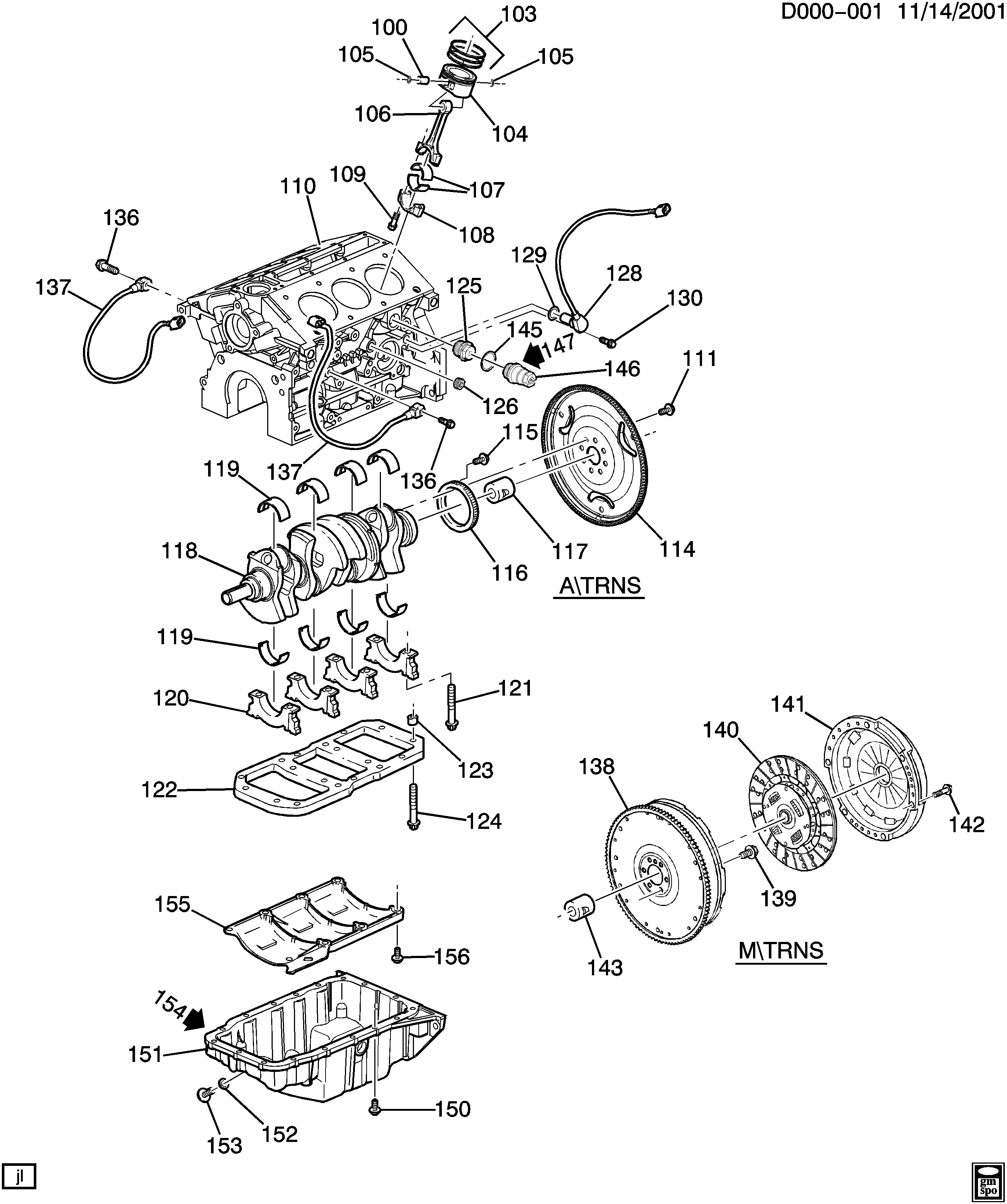 General Motors 96041864 - Різьбова пробка, масляний піддон autozip.com.ua