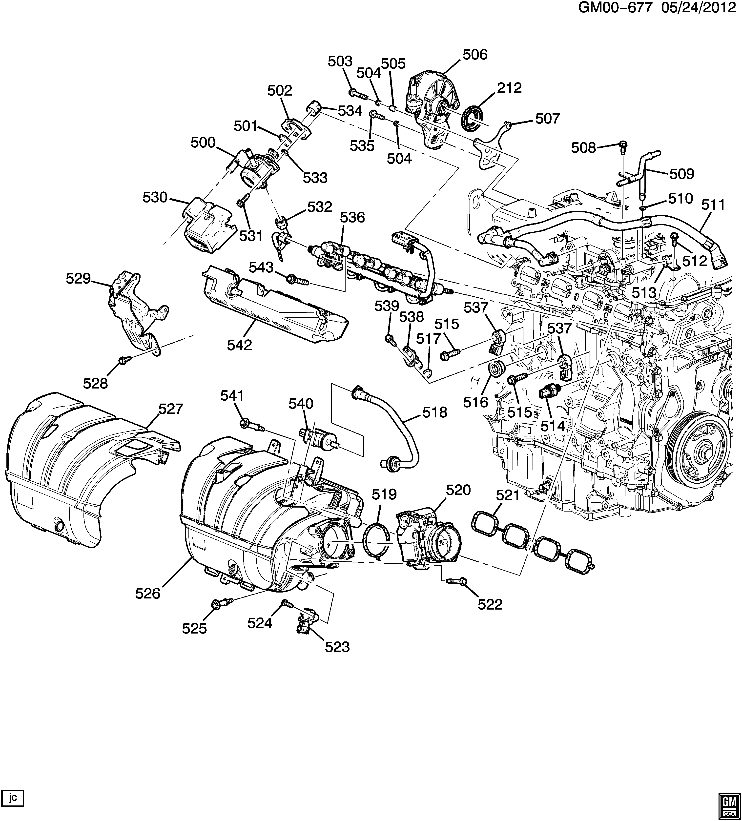 Buick 12655276 - Прокладка, впускний колектор autozip.com.ua