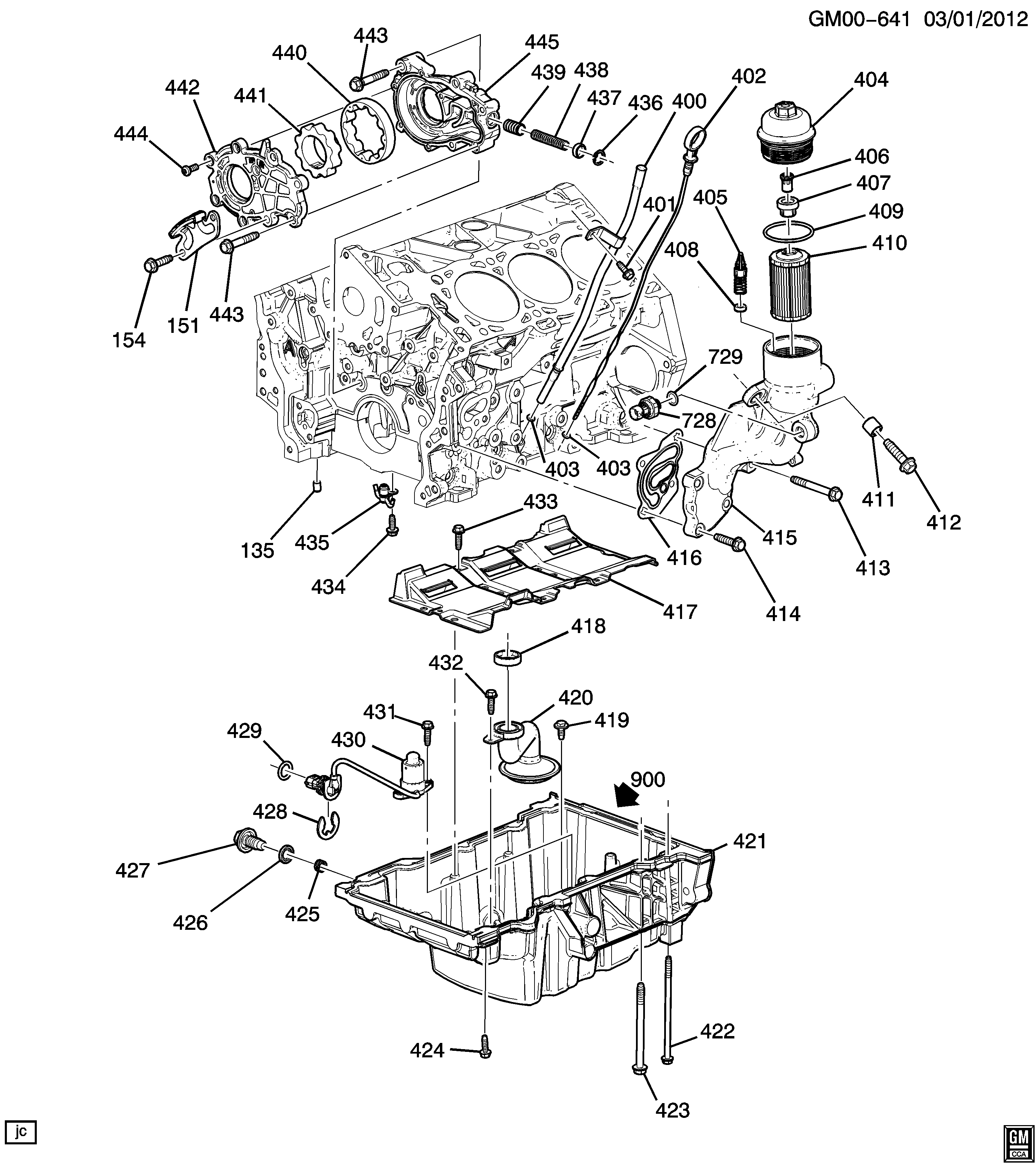 Pontiac 12634318 - GASKET,OIL FLTR(PART OF 440) autozip.com.ua