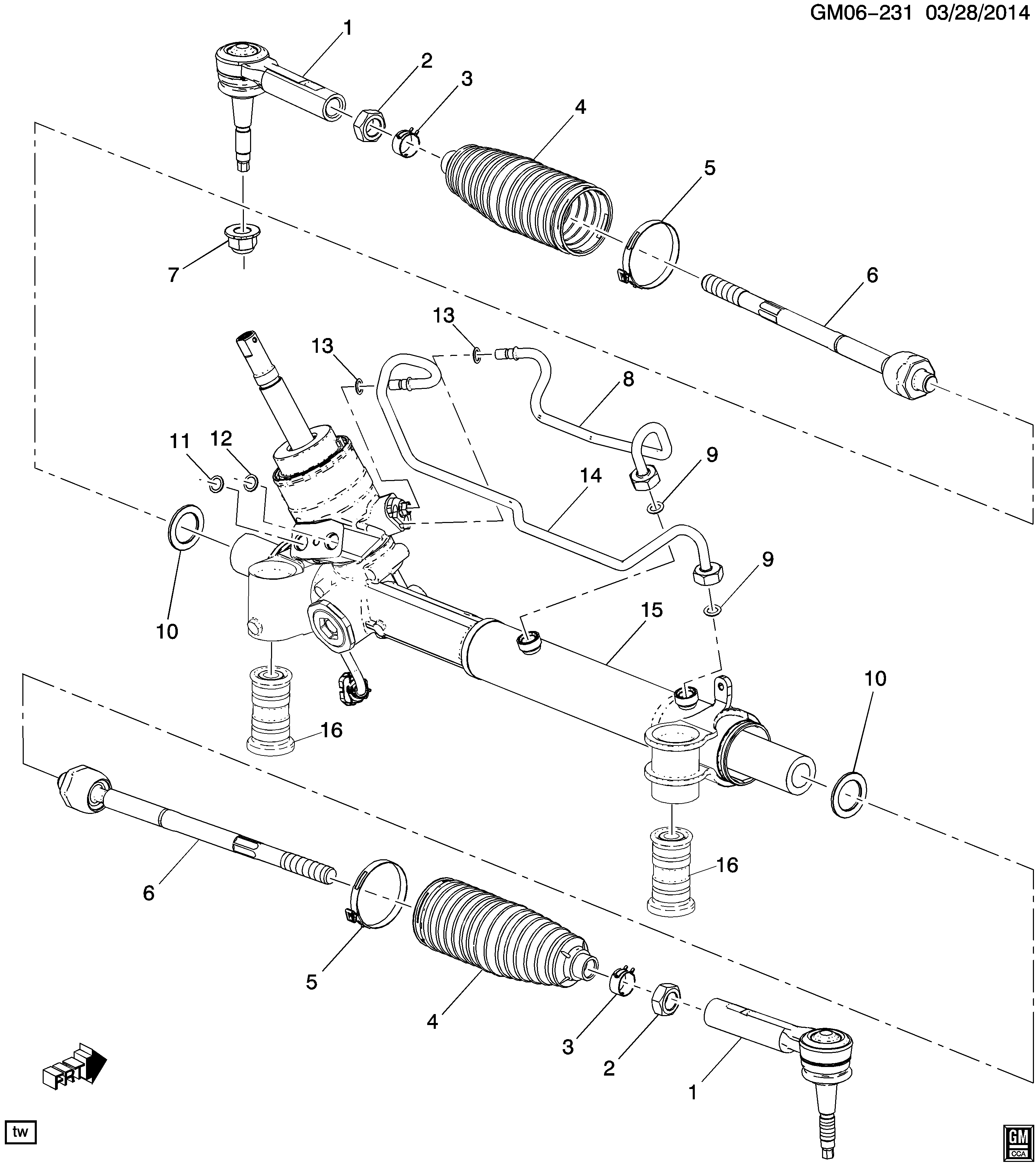 Vauxhall 13272001 - Наконечник рульової тяги, кульовий шарнір autozip.com.ua