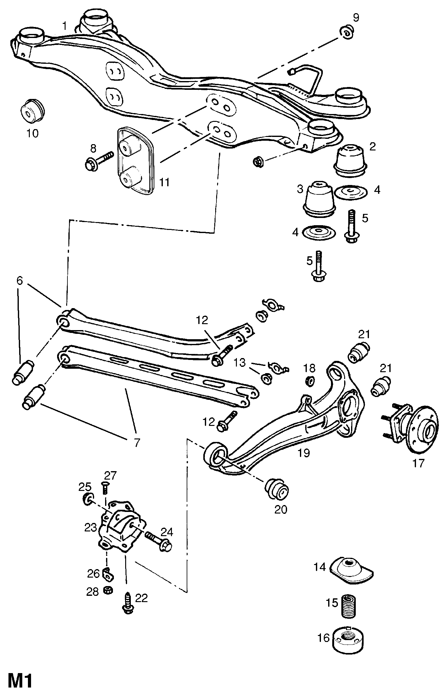 Vauxhall 1604301 - Комплект підшипника маточини колеса autozip.com.ua