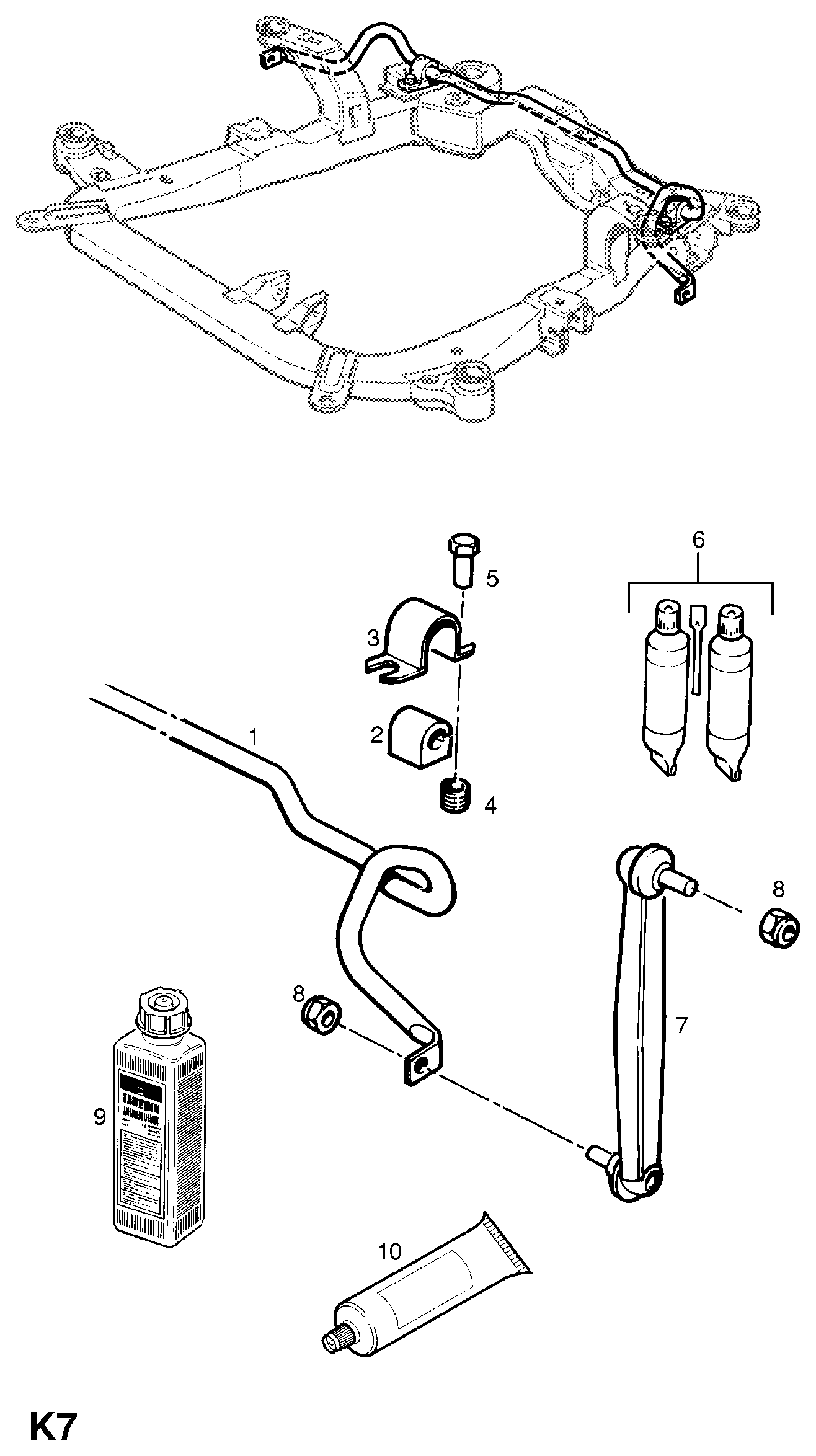 Vauxhall 350611 - Тяга / стійка, стабілізатор autozip.com.ua