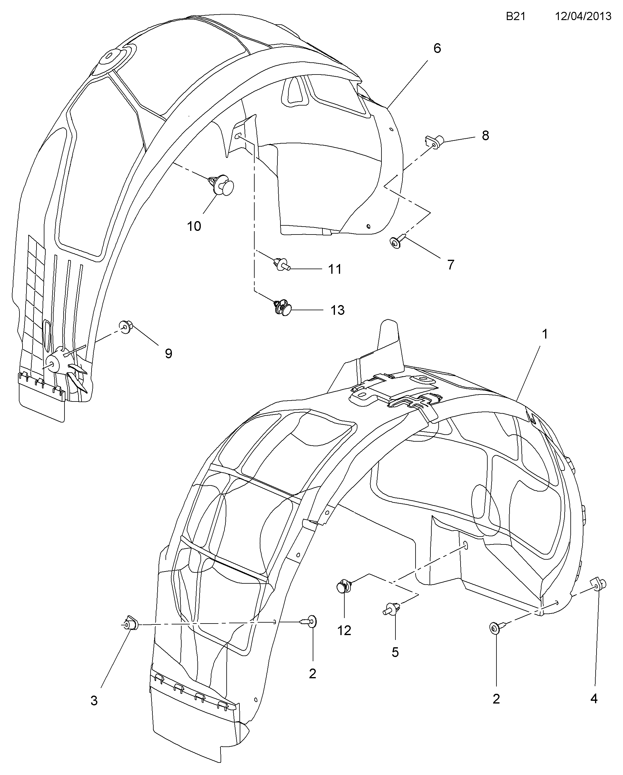 FORD 1 221 006 - Повітряний фільтр autozip.com.ua