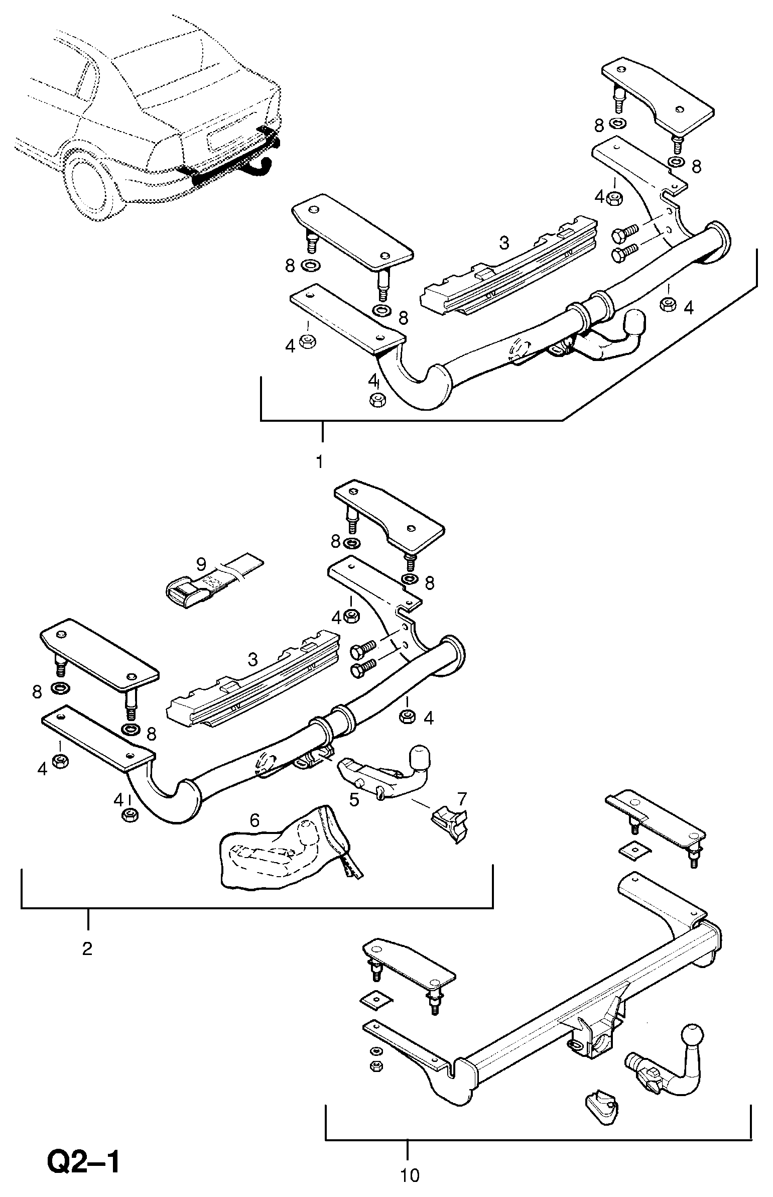 Opel 6736043 - Причіпний обладнання autozip.com.ua