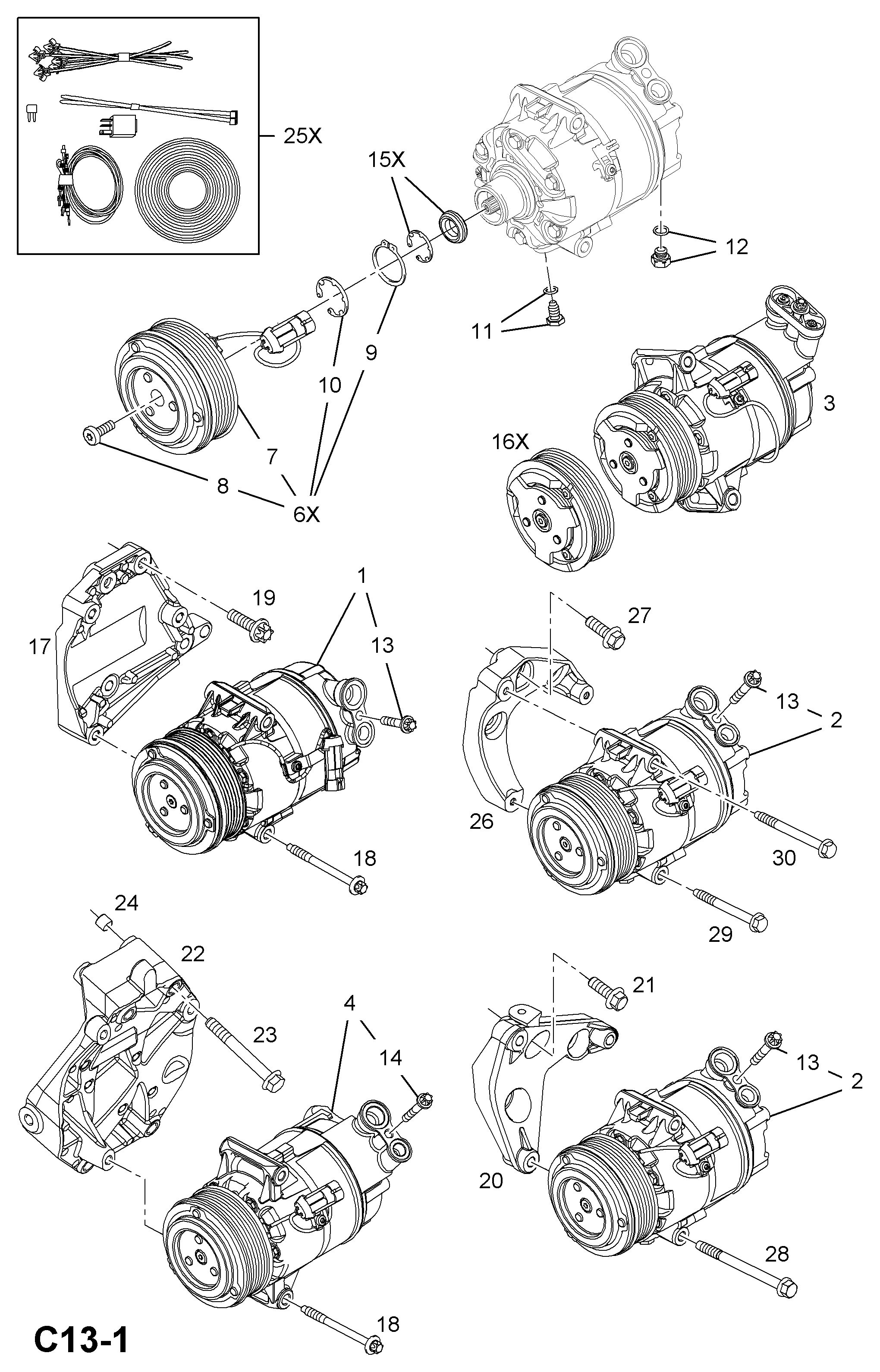 FORD 1854184 - Компресор, кондиціонер autozip.com.ua