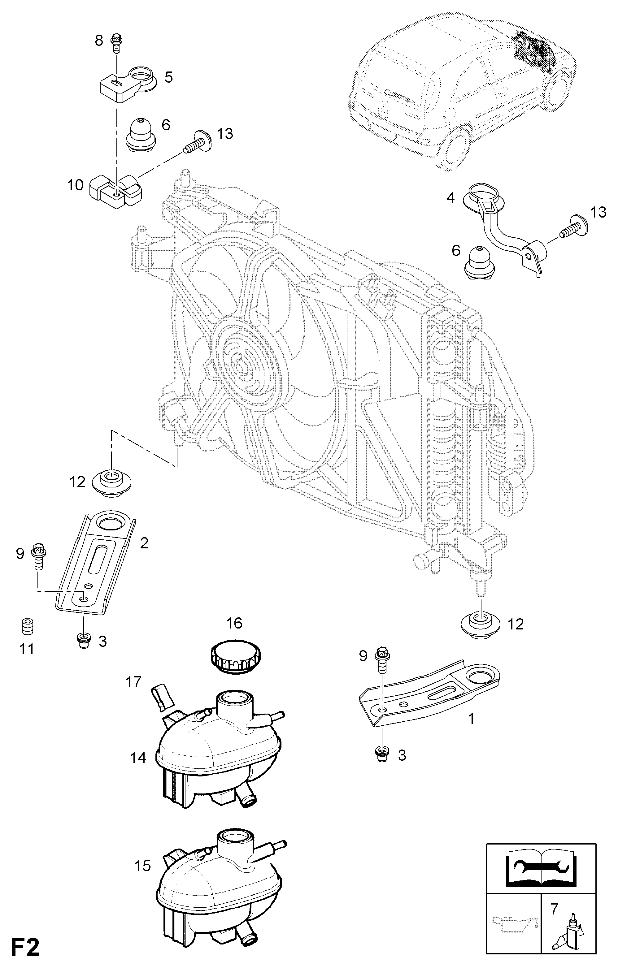 OPEL 302892 - INSERT, THREADED, M8 X 12, REPAIR, RADIATOR BRACKET TO CROSSMEMB autozip.com.ua