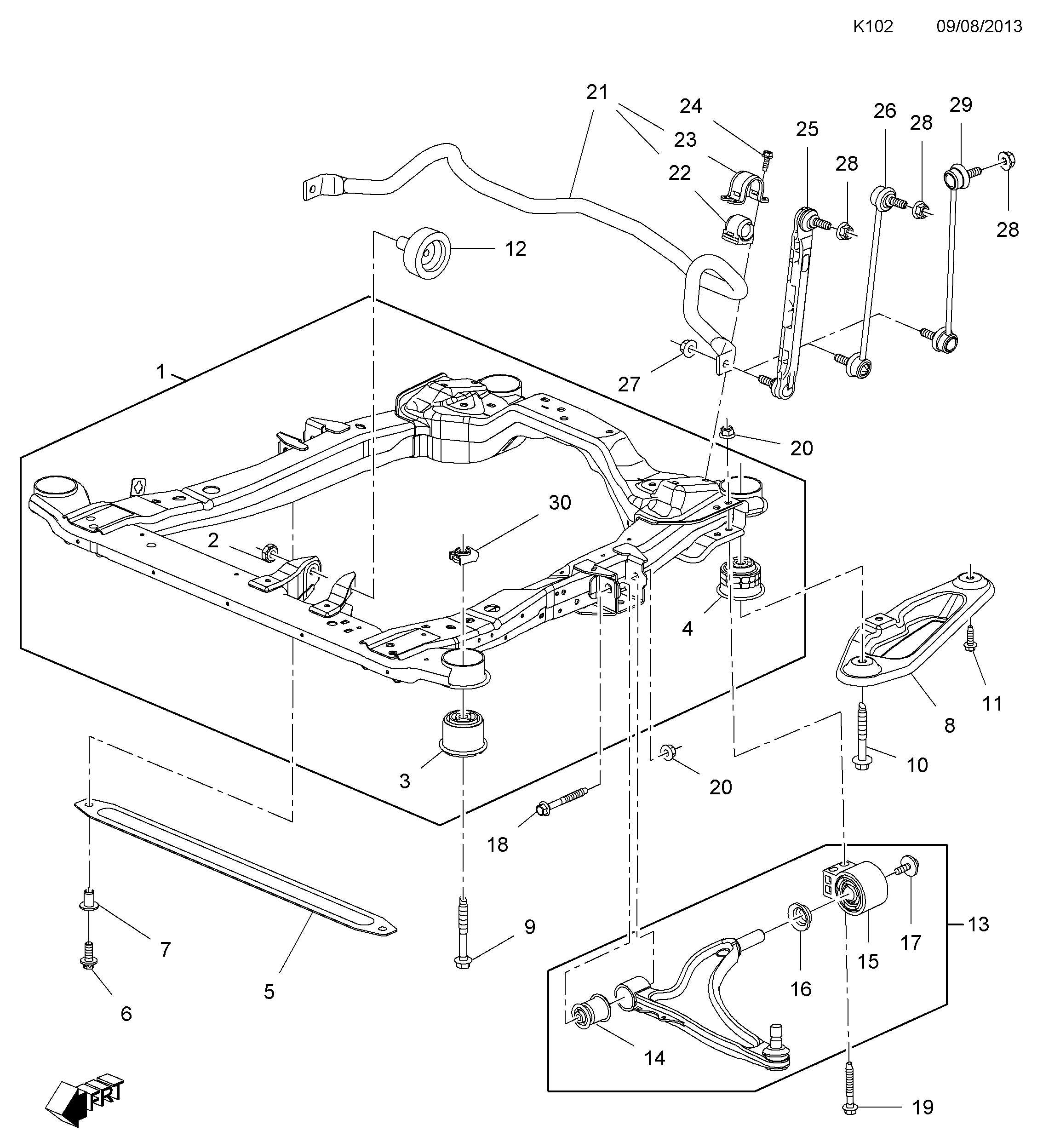 General Motors 352 872 - ARM, ASSY., FRONT SUSPENSION, LOWER, RH (MACPHERSON FRONT SUSPEN autozip.com.ua