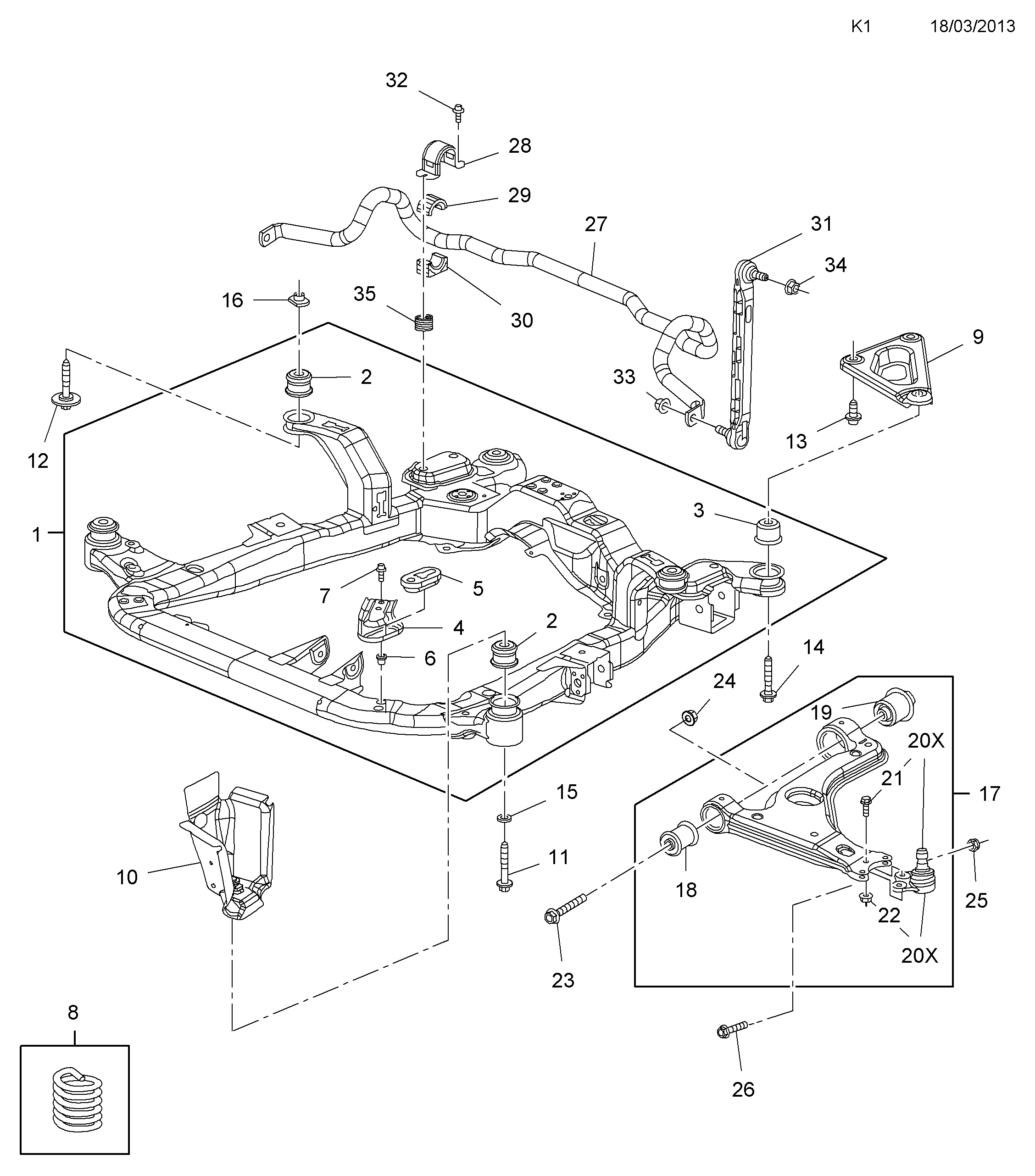 Opel 350 390 - Втулка, стабілізатор autozip.com.ua