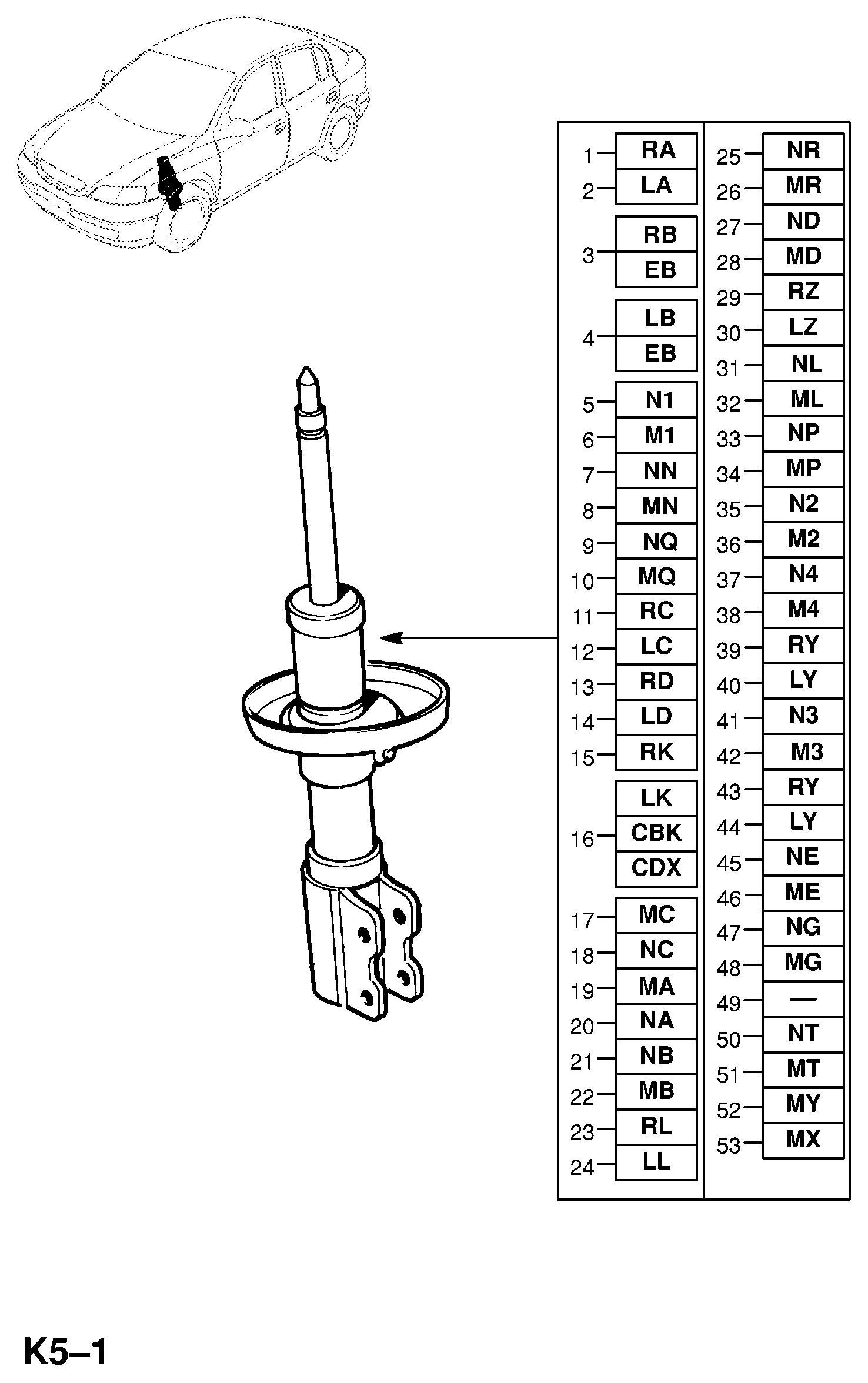 Opel 344 053 - Амортизатор autozip.com.ua