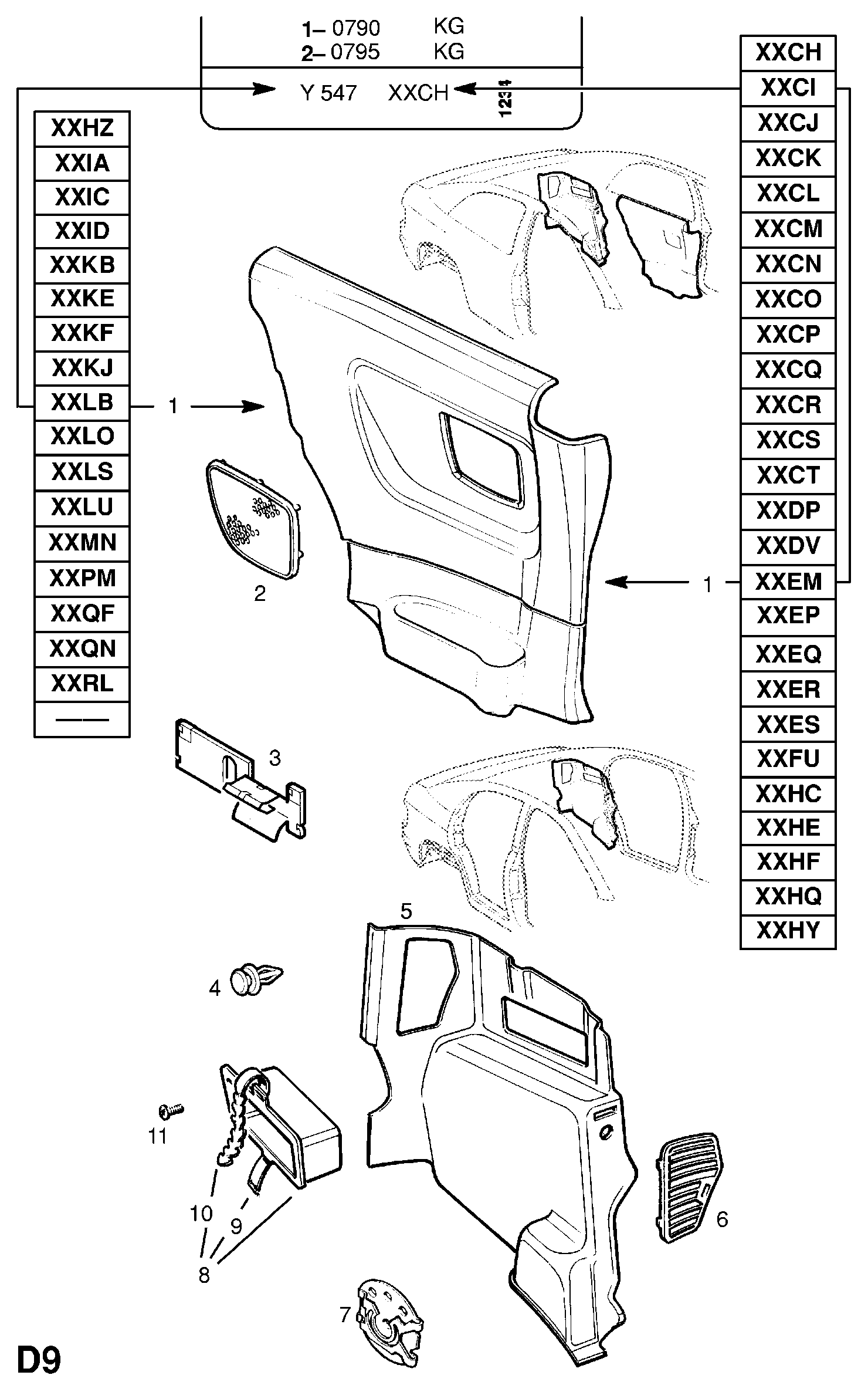 Vauxhall 23 45 957 - Кліпса, пружинний затиск autozip.com.ua