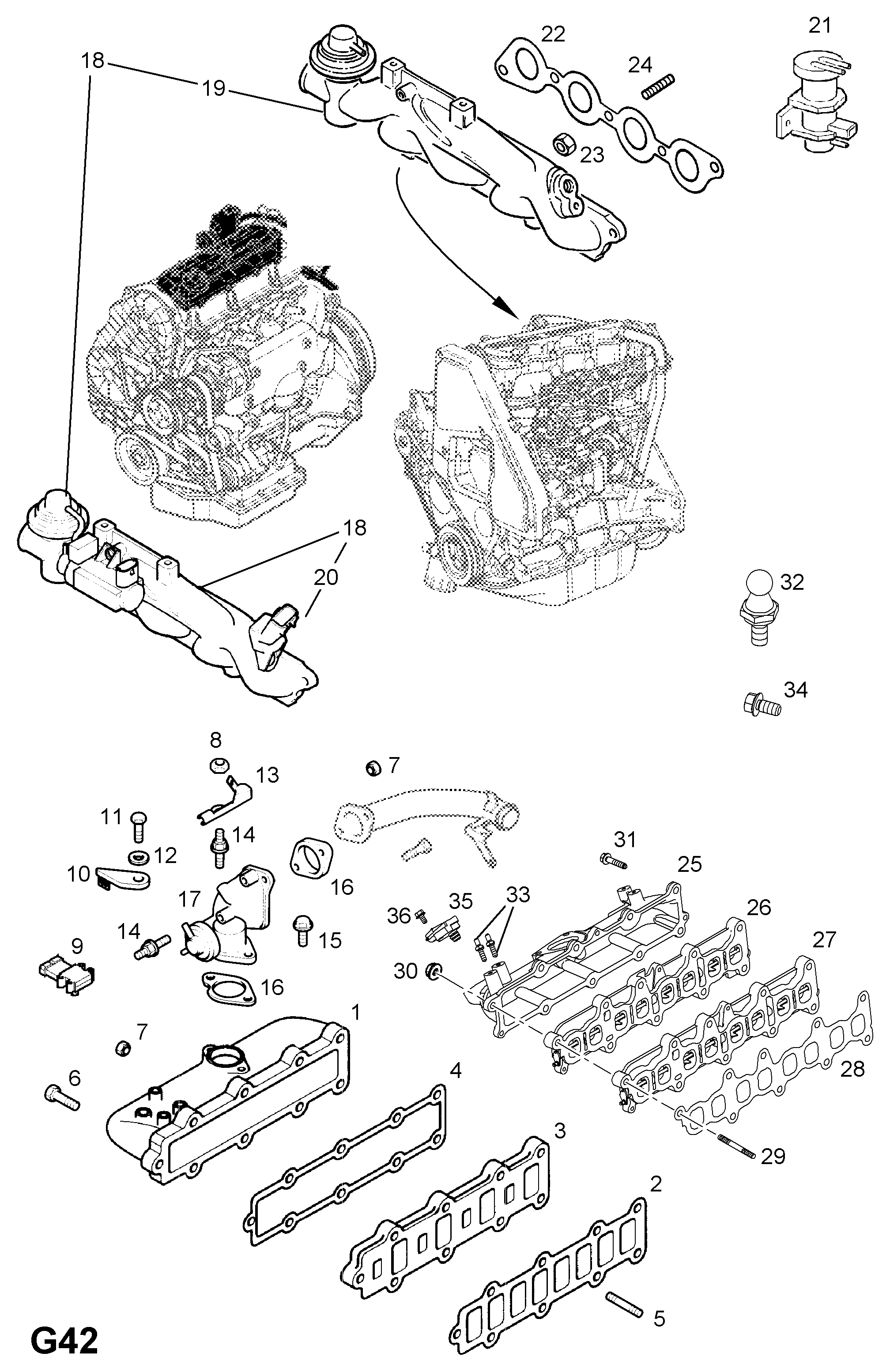 Vauxhall 8 60 639 - CONNECTOR, INDUCTION MANIFOLD (NLS.- USE 97318476  8 51 151) autozip.com.ua