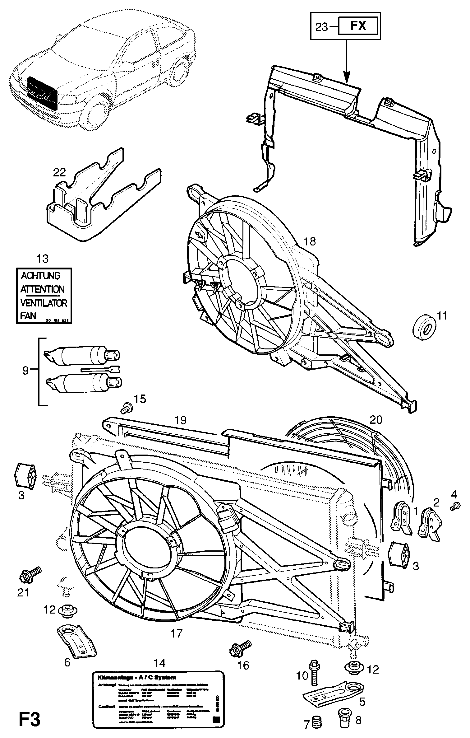 Opel 1314403 - Вентилятор, охолодження двигуна autozip.com.ua