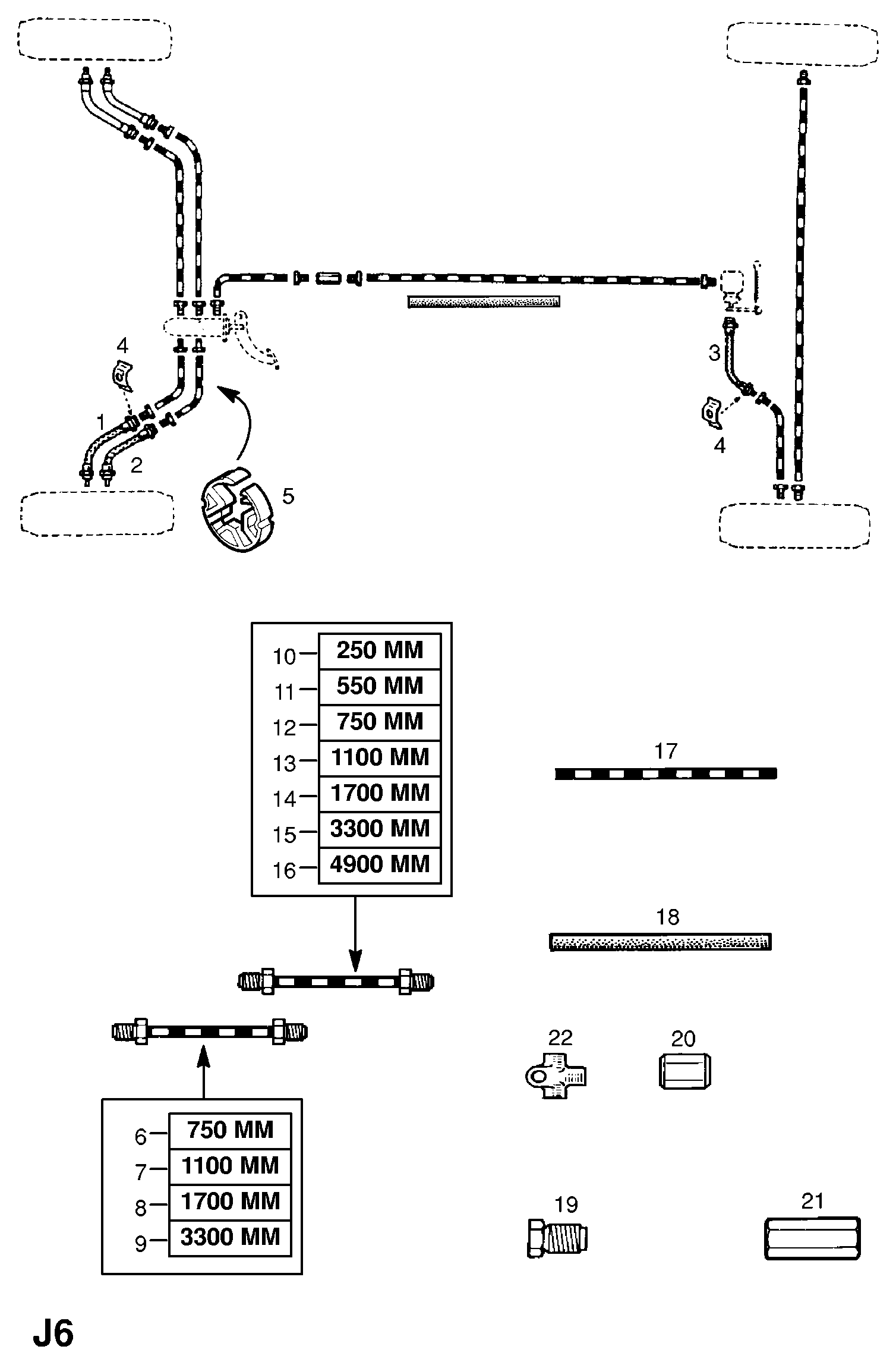 Vauxhall 4405655 - Гальмівний шланг autozip.com.ua