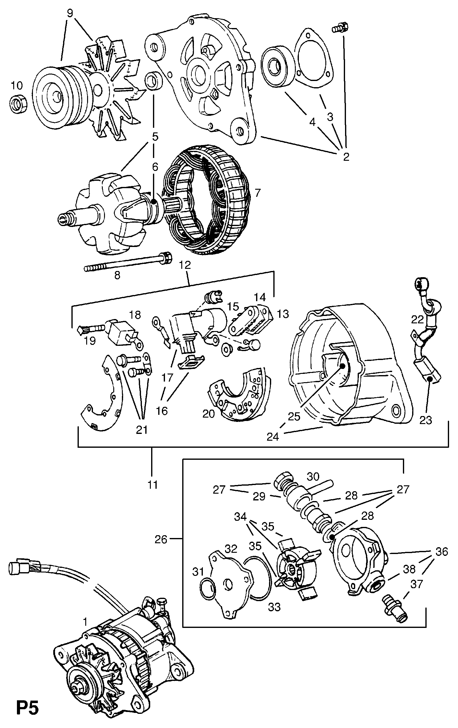 Opel 12 04 147 - Генератор autozip.com.ua