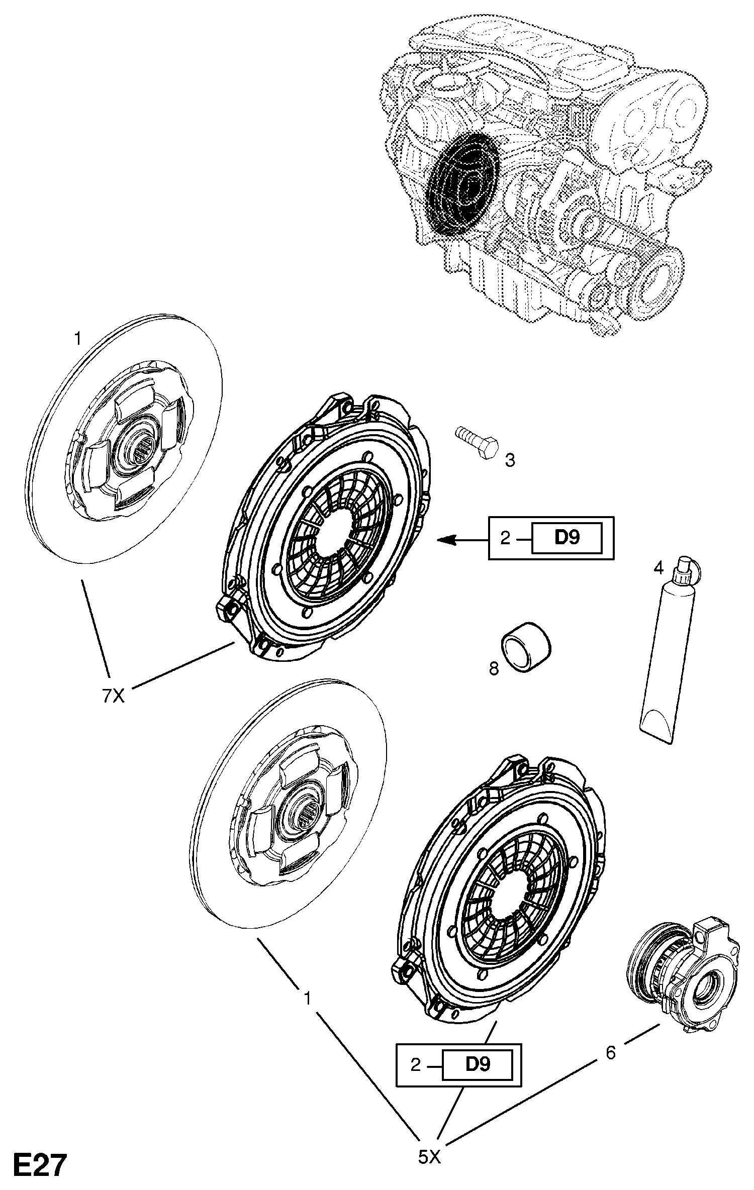 Opel 6 64 059 - Диск зчеплення autozip.com.ua