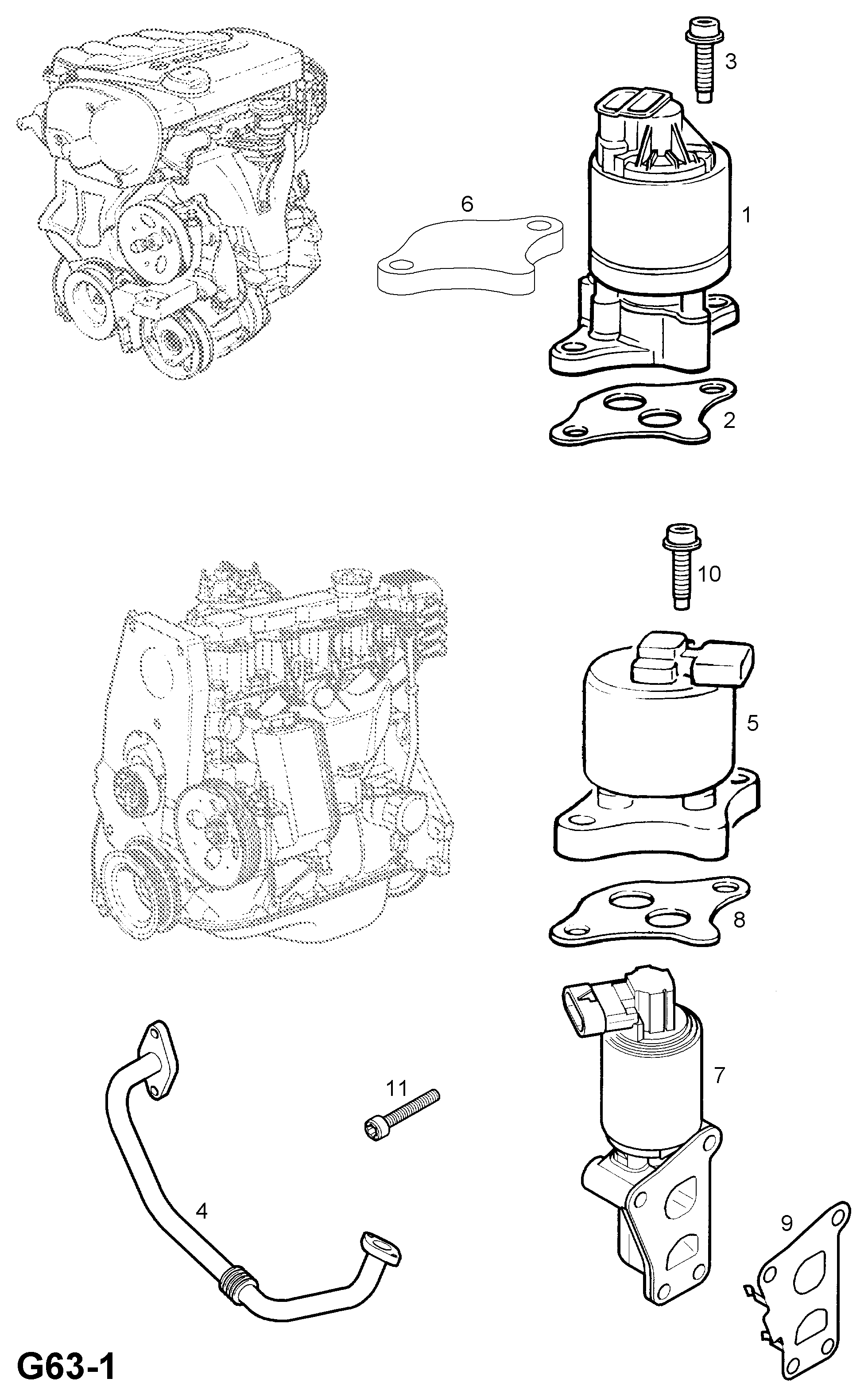 Opel 58 51 024 - Клапан повернення ОГ autozip.com.ua