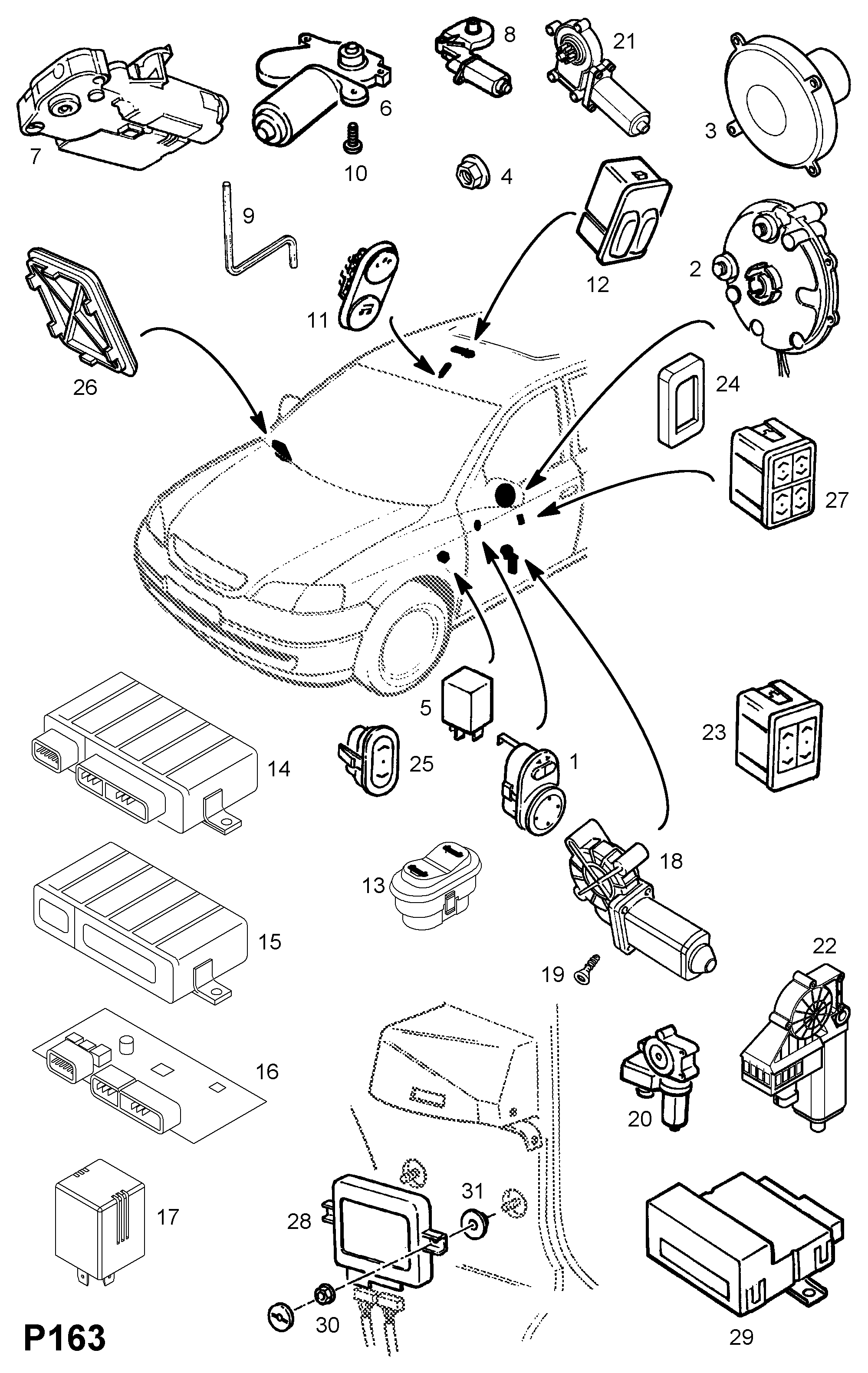 Opel 62 40 108 - Вимикач, регулювання зе autozip.com.ua