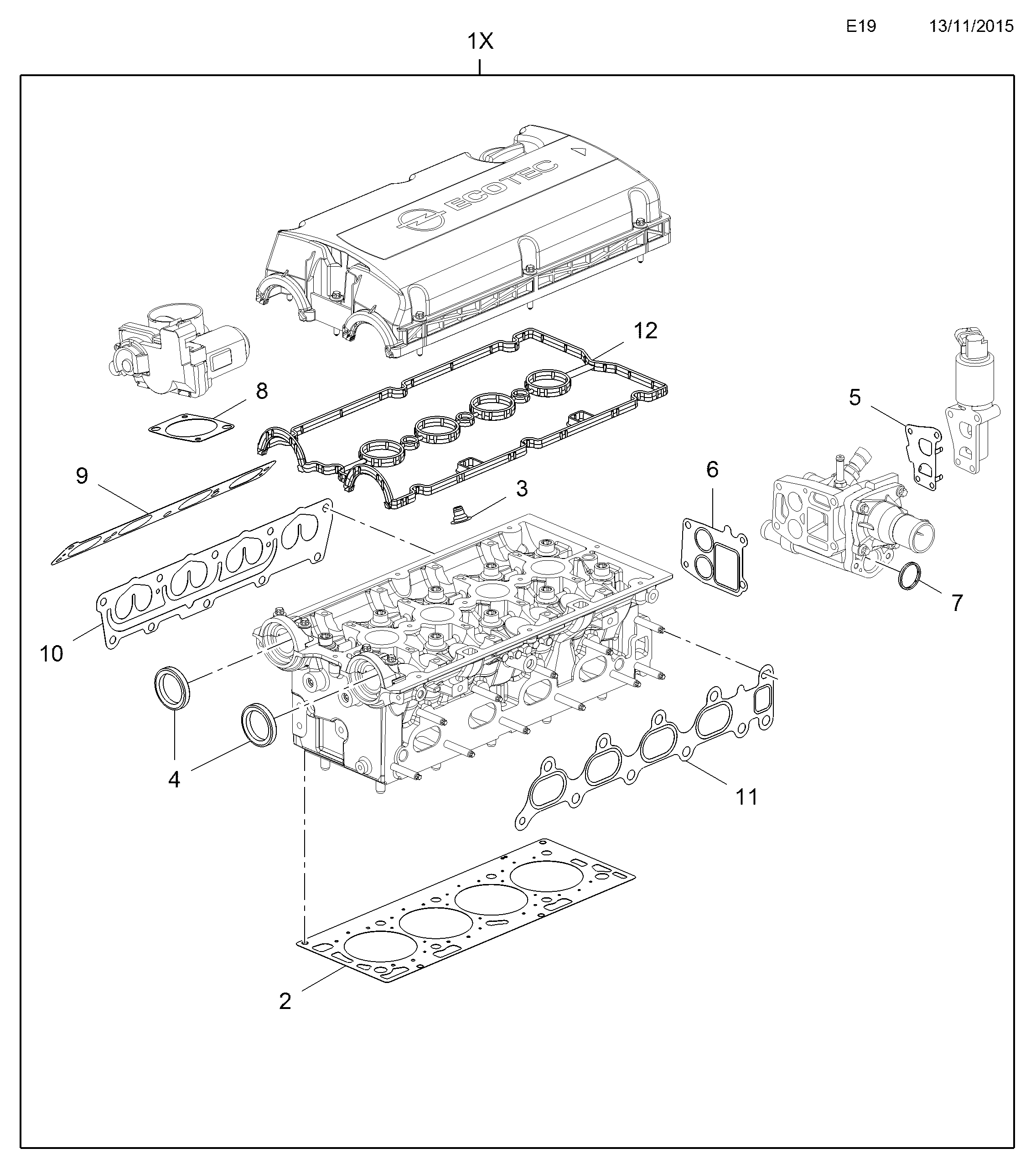 Opel 8 50 948 - Прокладка, впускний колектор autozip.com.ua