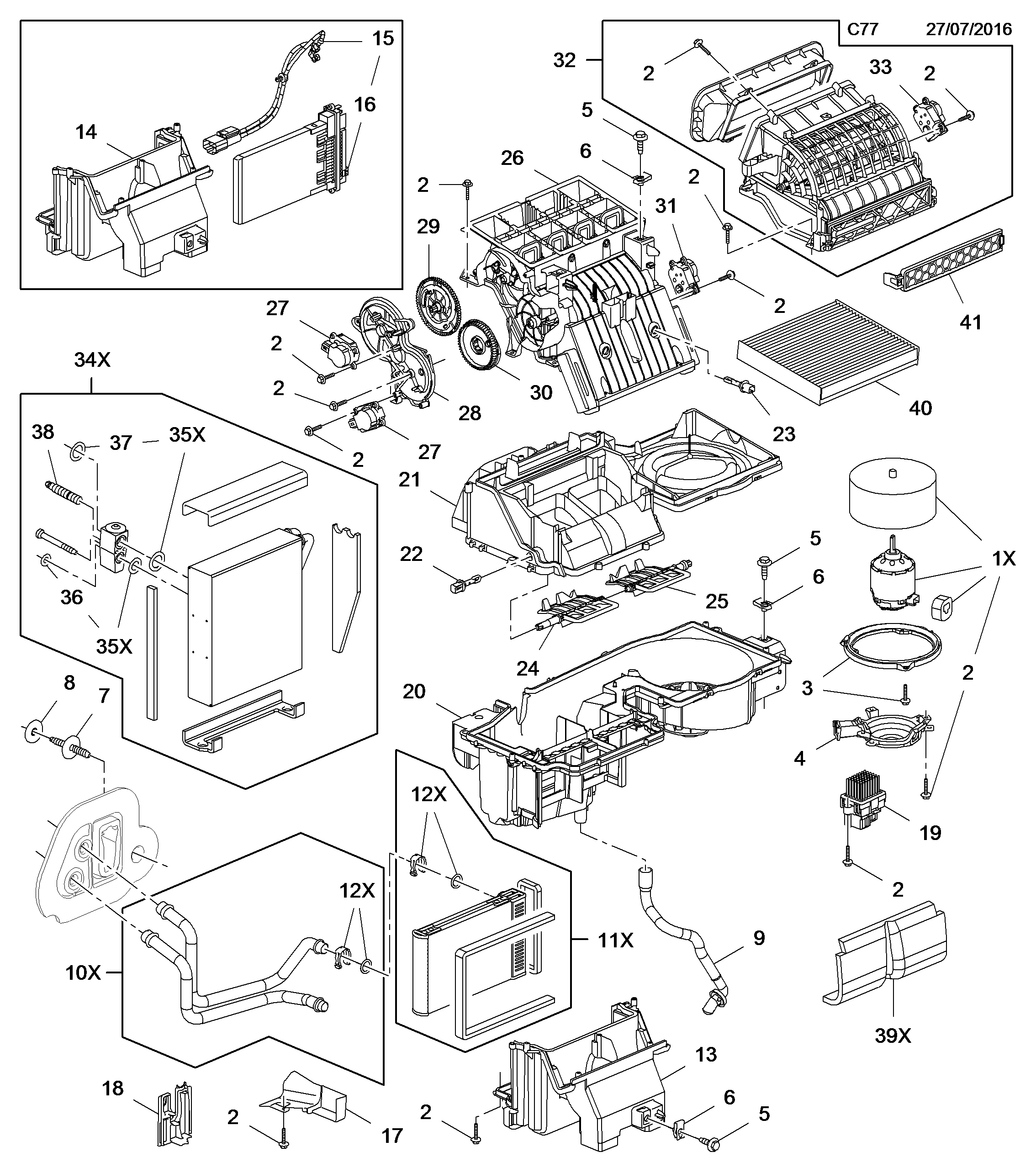 FORD 1802209 - CASE, BLOWER UNIT autozip.com.ua