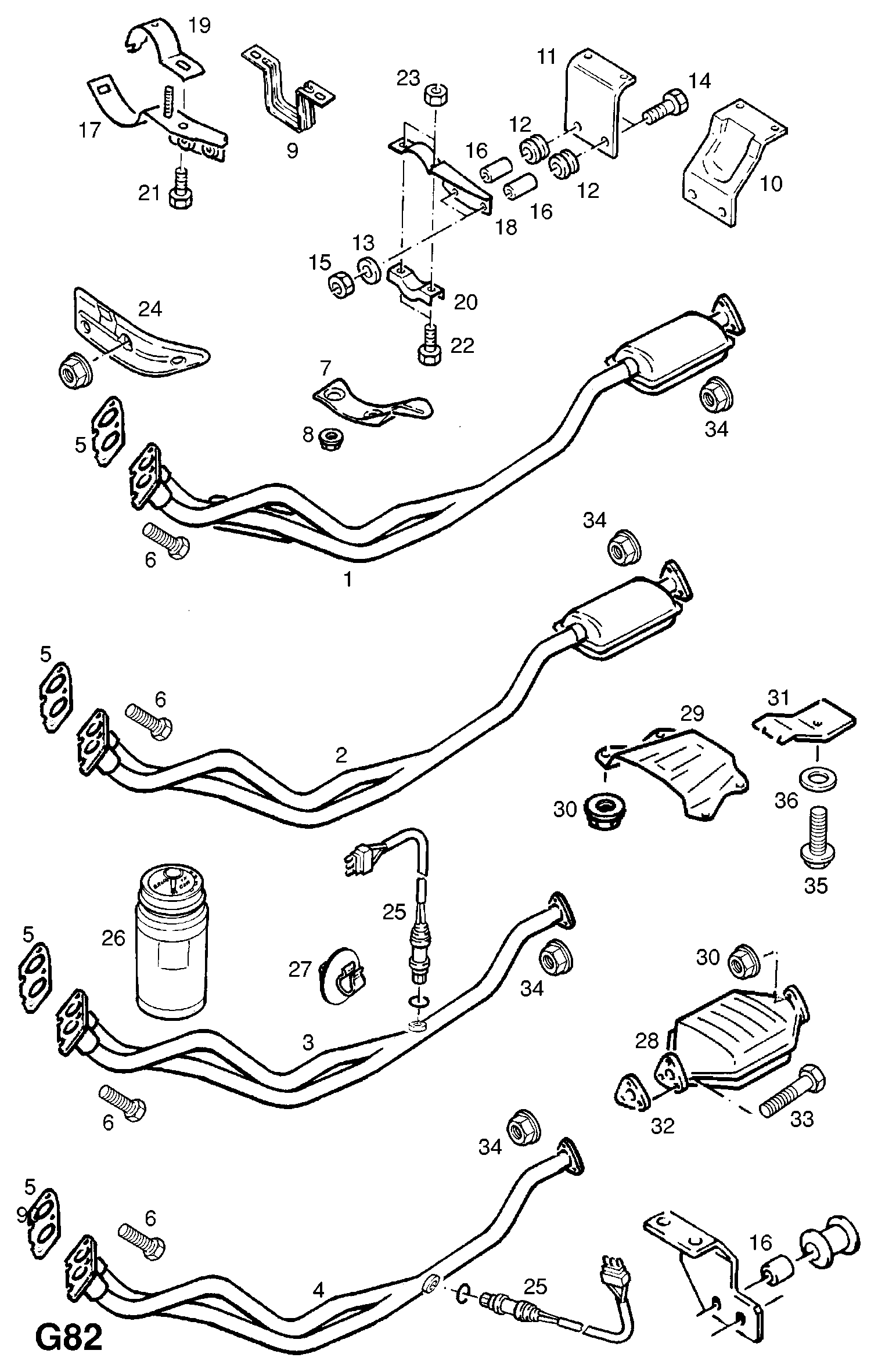 Opel 8 54 933 - Прокладка, труба вихлопного газу autozip.com.ua