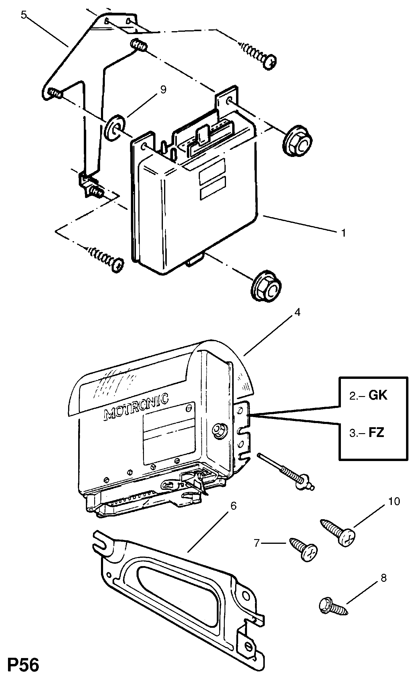 Opel 8 15 626 - Блок управління, управління двигуном ЕБУ autozip.com.ua