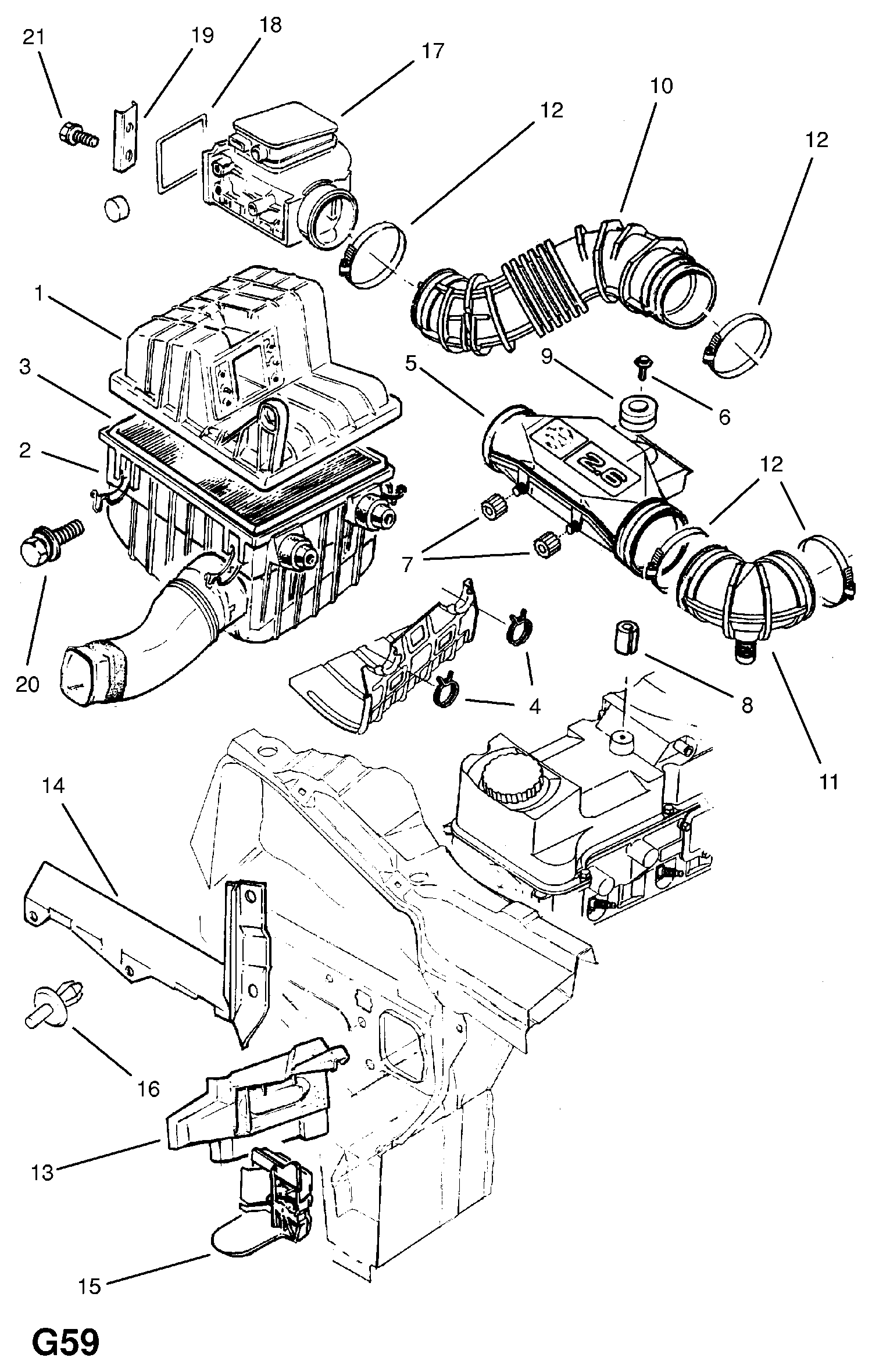 VW 834286 - Повітряний фільтр autozip.com.ua