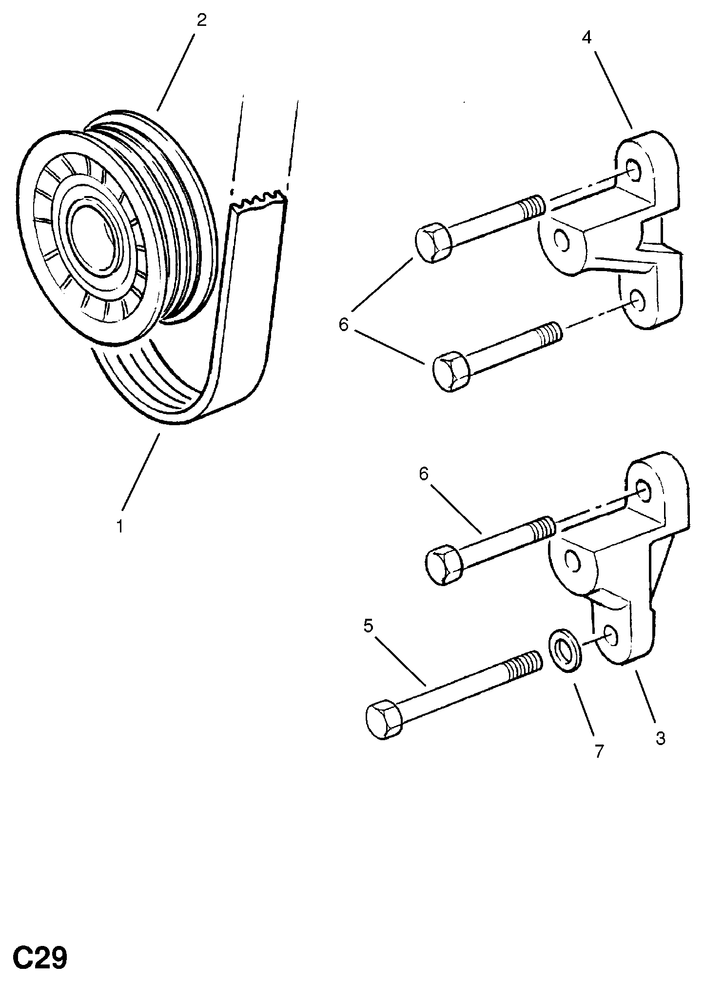 General Motors 1854706 - Клиновий ремінь autozip.com.ua