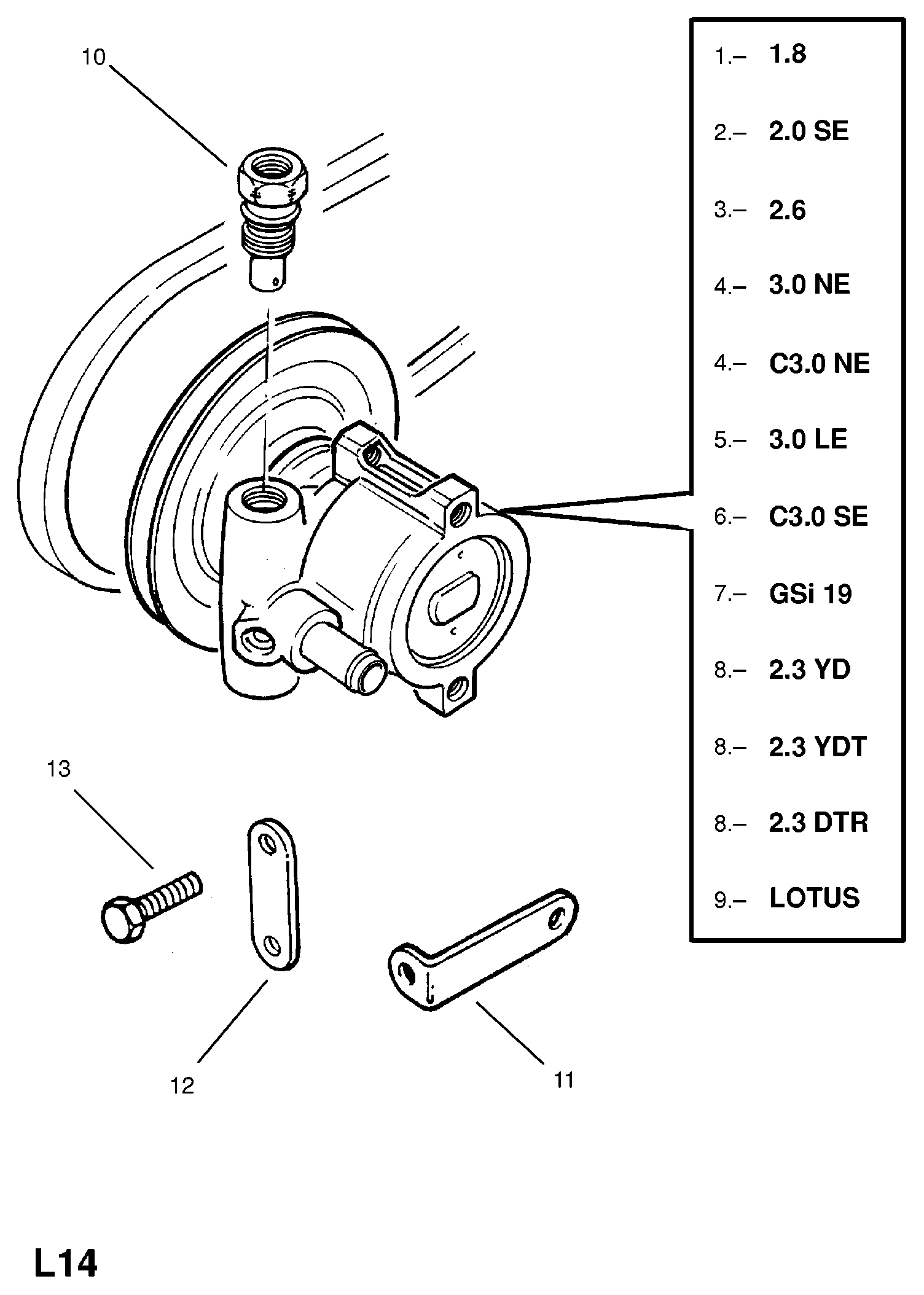 Vauxhall 9 48 026 - Гідравлічний насос, рульове управління, ГУР autozip.com.ua