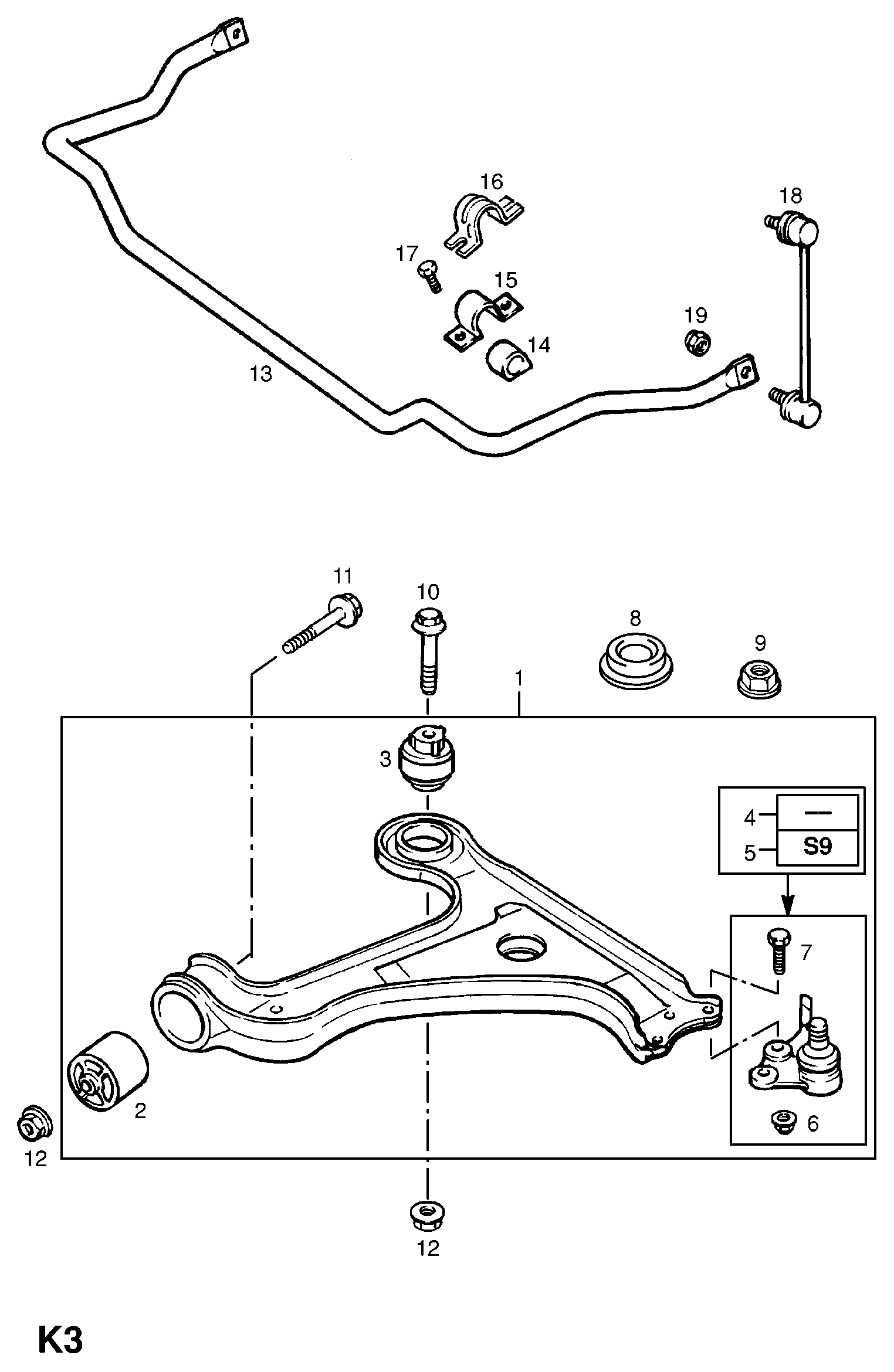 Opel 3 50 600 - Тяга / стійка, стабілізатор autozip.com.ua