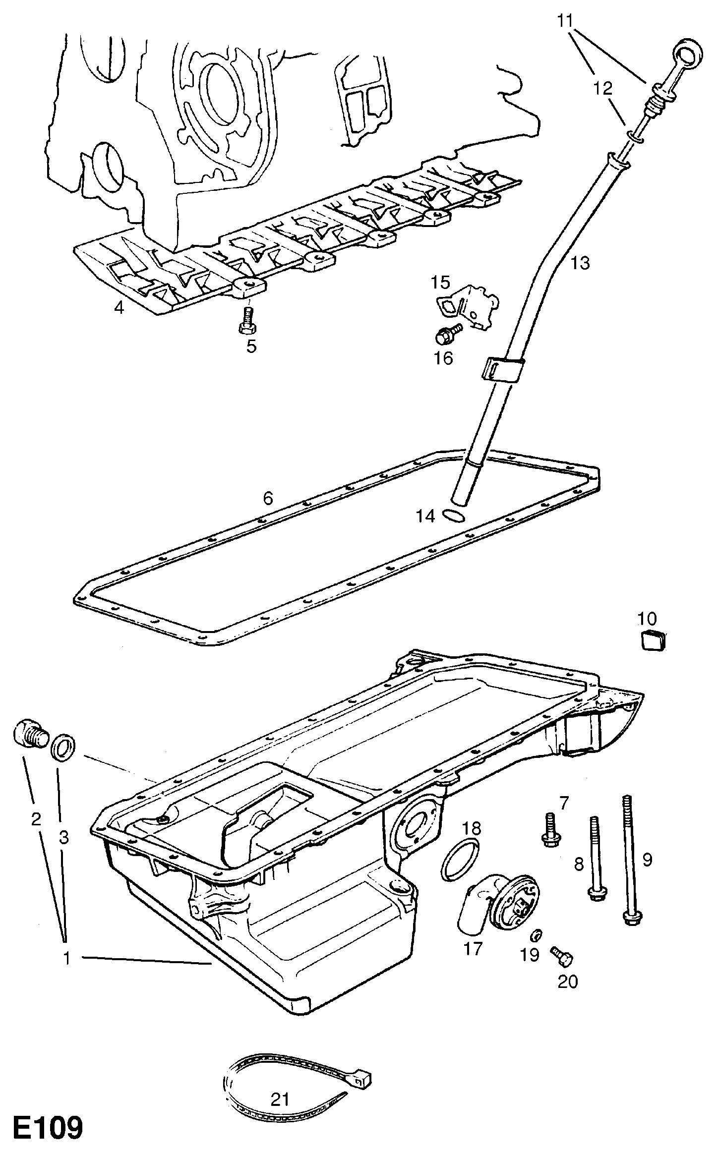 OPEL 658012 - ROD, OIL LEVEL INDICATOR (NLS.- NO REPLACEMENT PART) autozip.com.ua