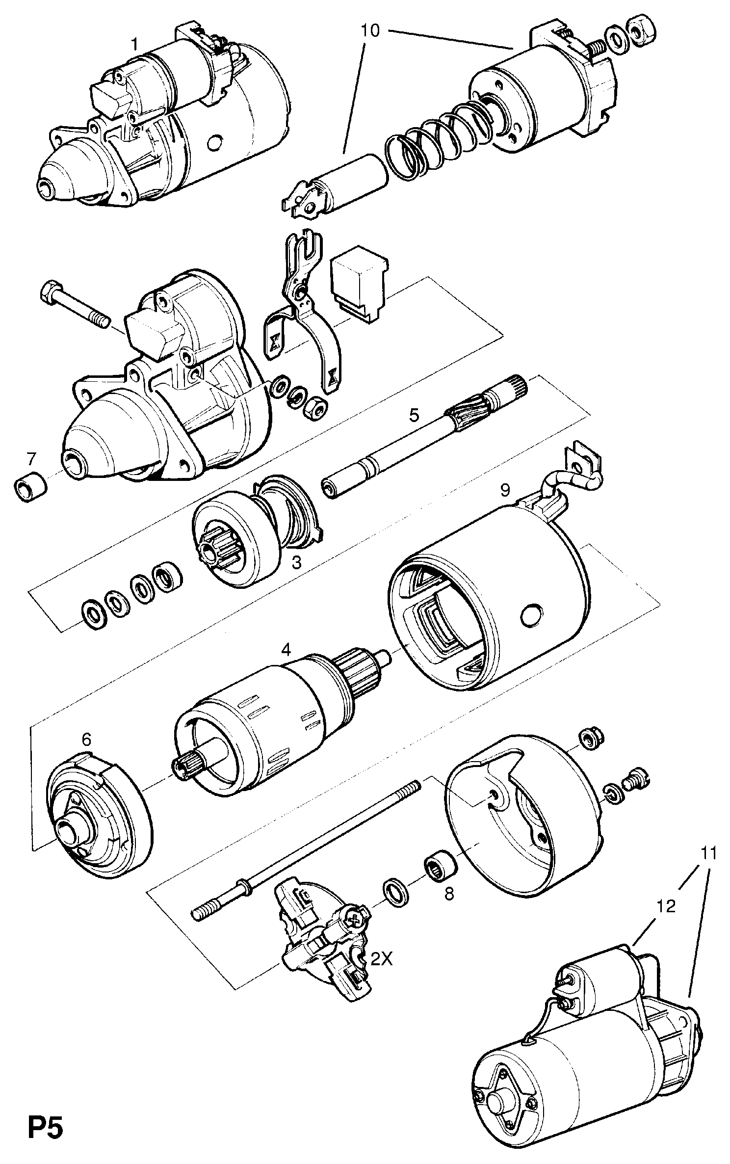 Opel 1203165 - Провідна шестерня, стартер autozip.com.ua