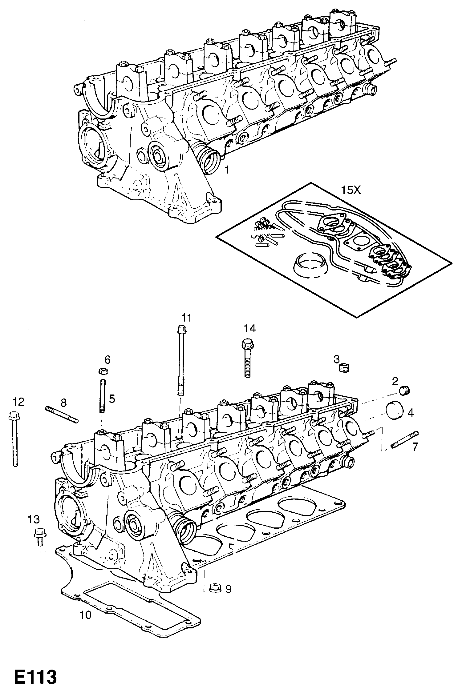 FIAT 607965 - NUT, HEX., TIMING HOUSING TO CYLINDER HEAD (NLS.- USE 9195656  5 autozip.com.ua