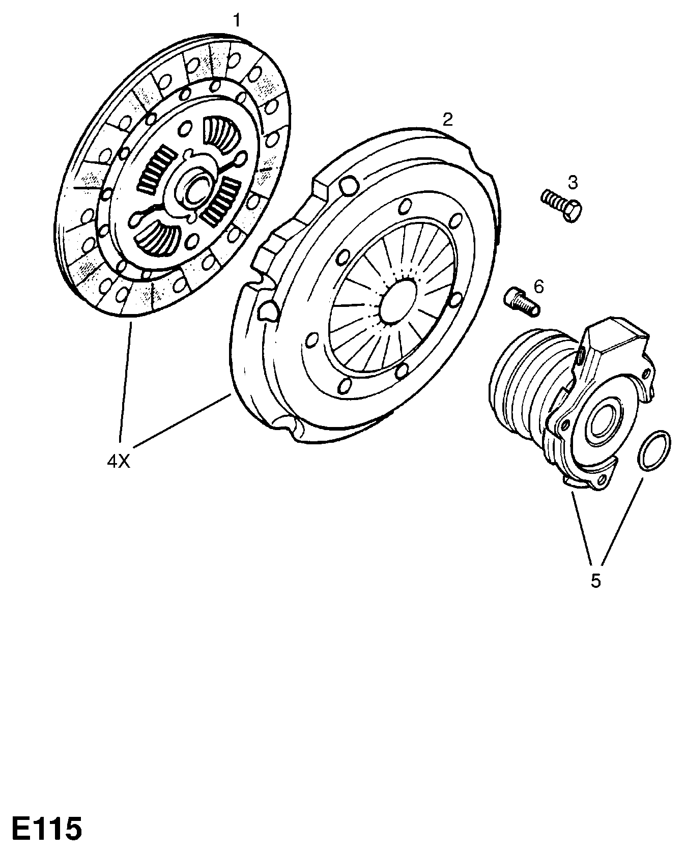 Vauxhall 6 66 124 - Нажимной диск зчеплення autozip.com.ua