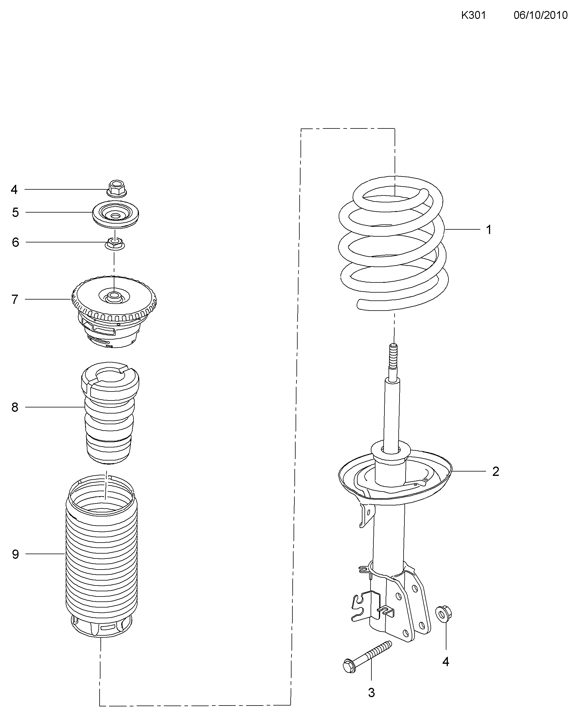 Opel 95522575 - SHOCK ABSORBER, ASSY., FRONT autozip.com.ua