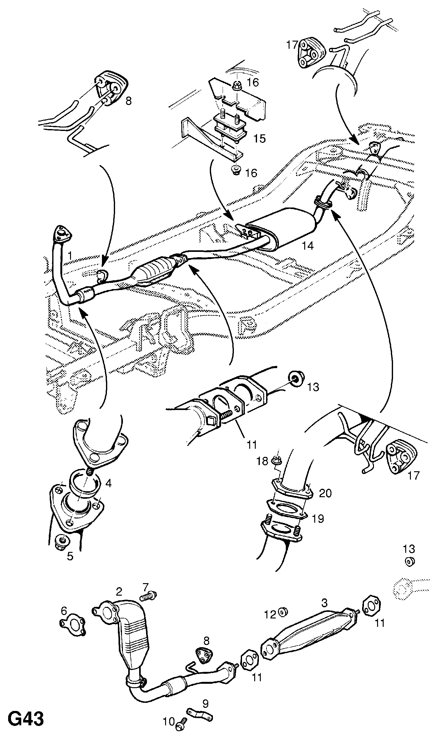 TOYOTA 854965 - Кронштейн, втулка, система випуску autozip.com.ua