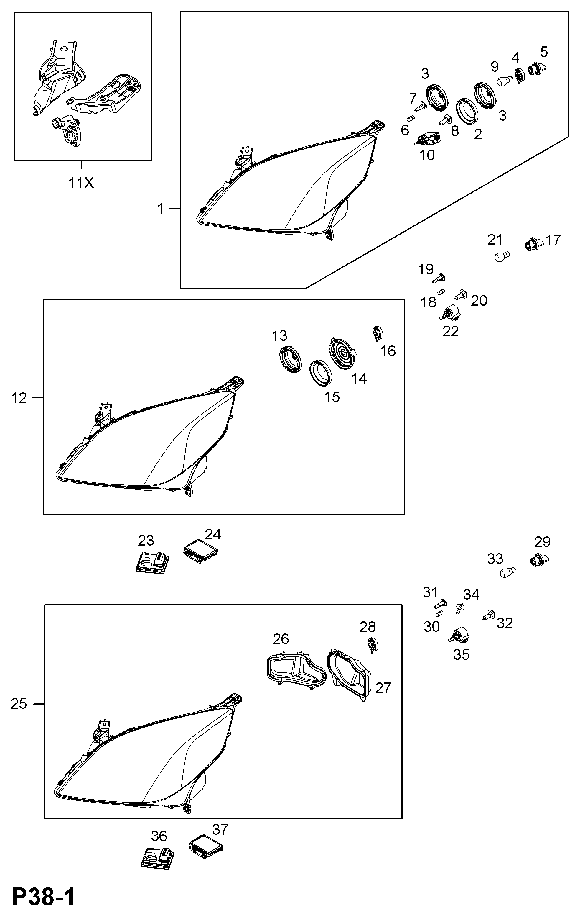 Opel 1216576 - Основна фара autozip.com.ua