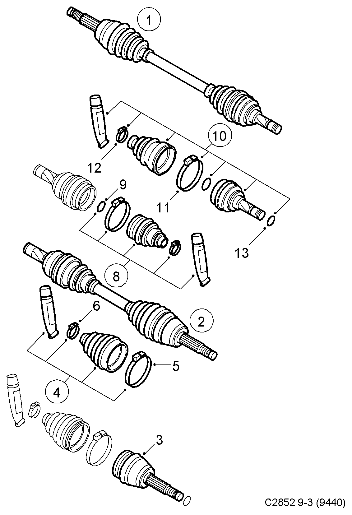 Opel 93173675 - Пильник, приводний вал autozip.com.ua