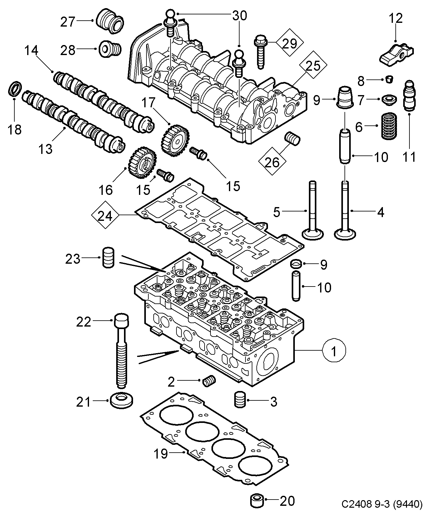 Opel 93177316 - Штовхач, гидрокомпенсатор autozip.com.ua