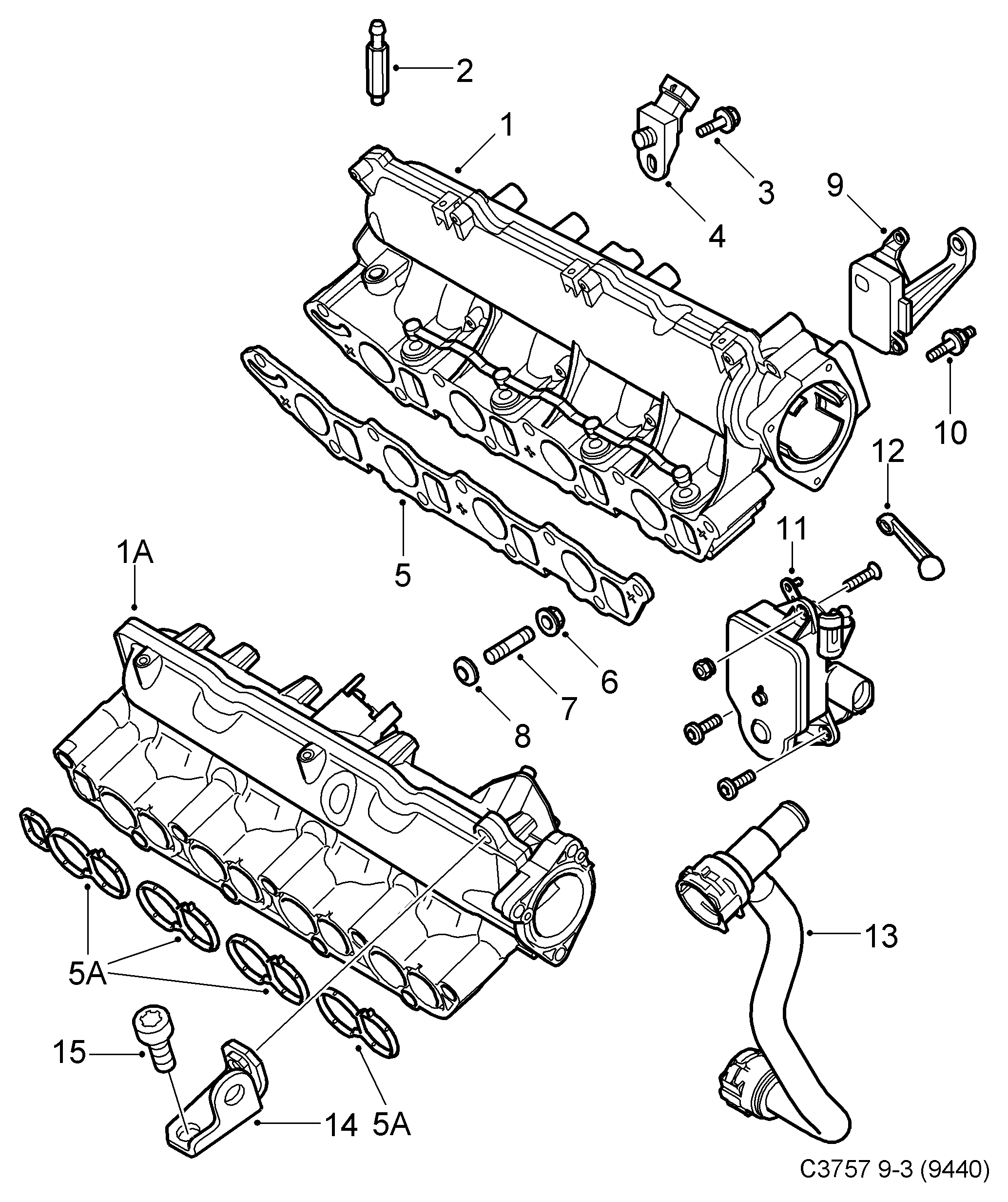 General Motors 55210201 - Модуль впускний труби autozip.com.ua