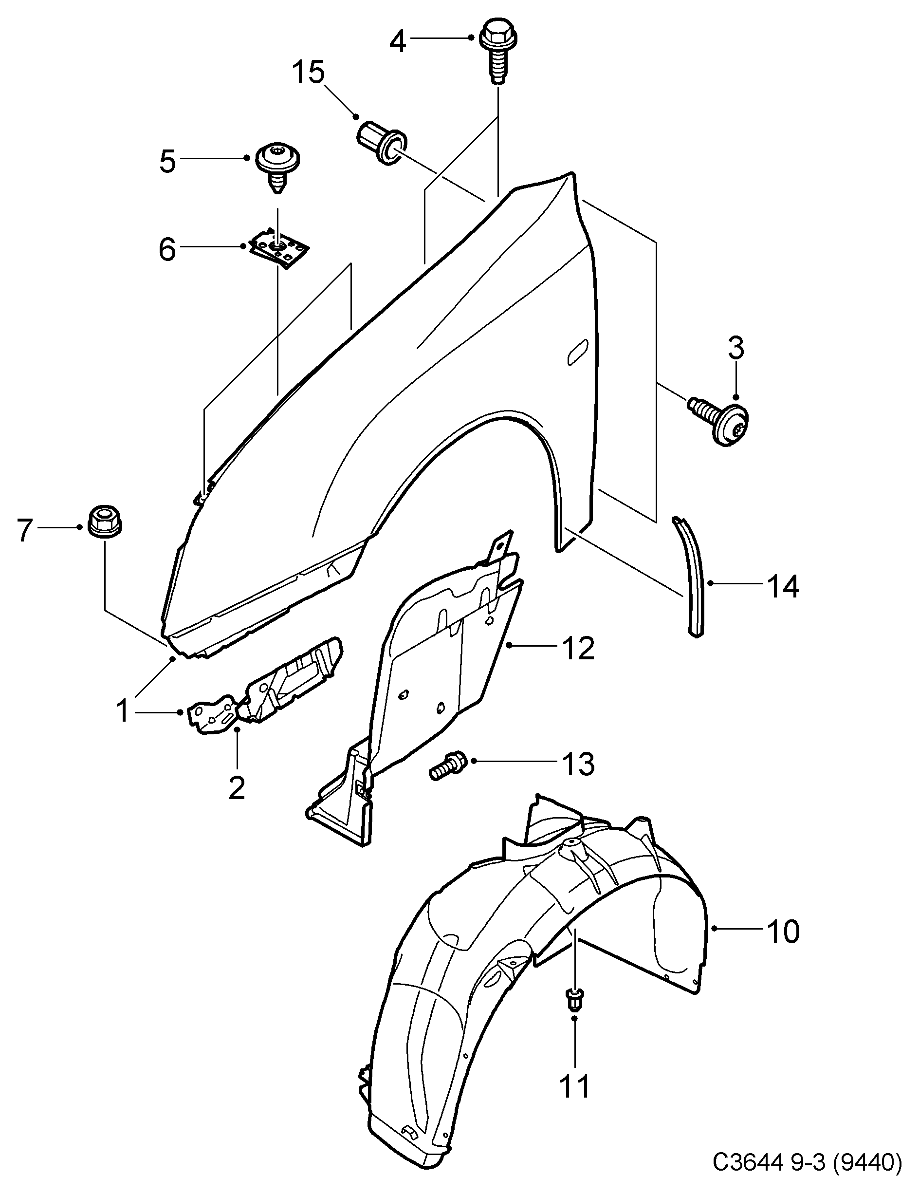 Vauxhall 11094002 - Зажим, молдинг / захисна накладка autozip.com.ua