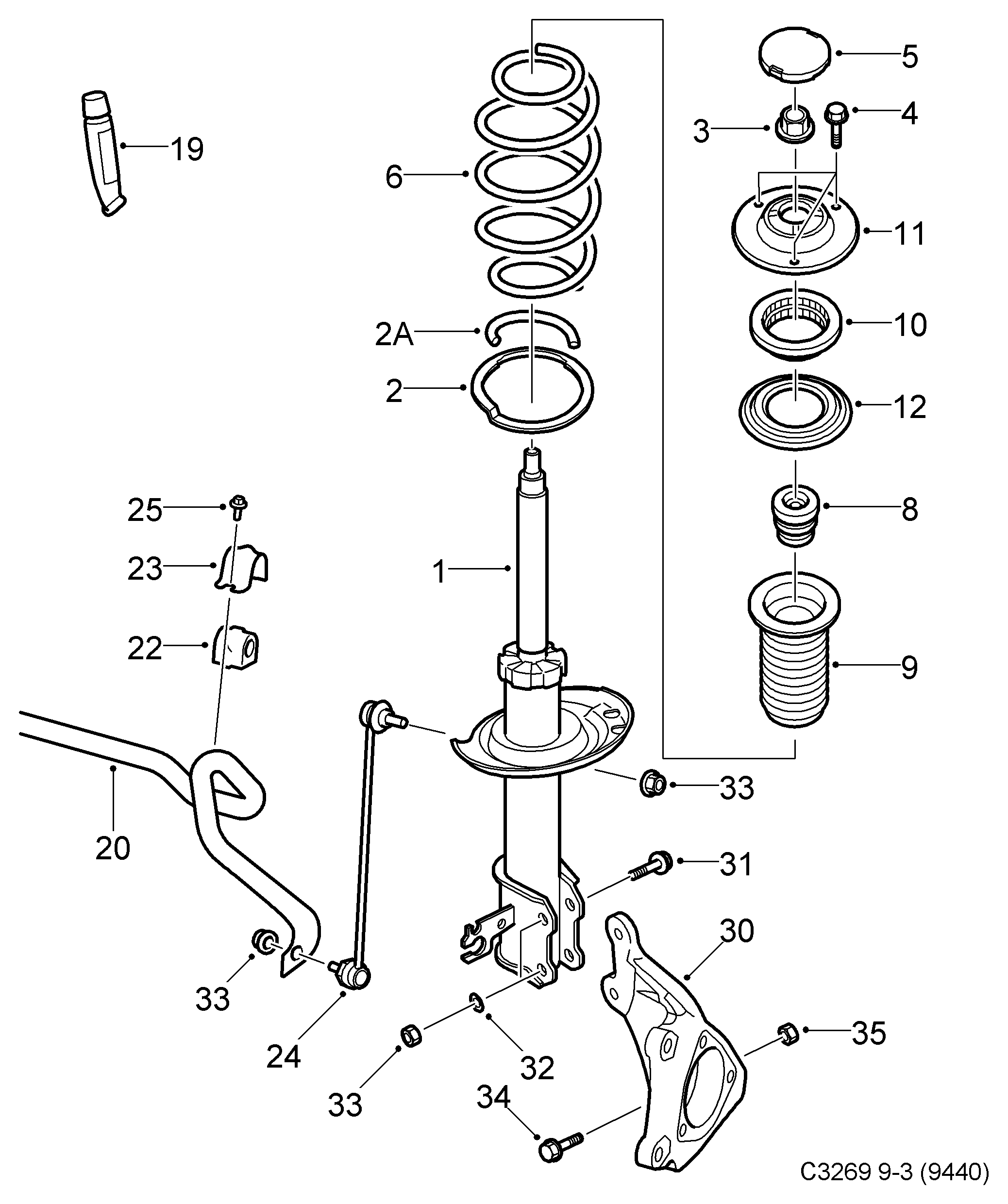 General Motors 93190591 - Spring, Kit contains 2 springs white/white autozip.com.ua