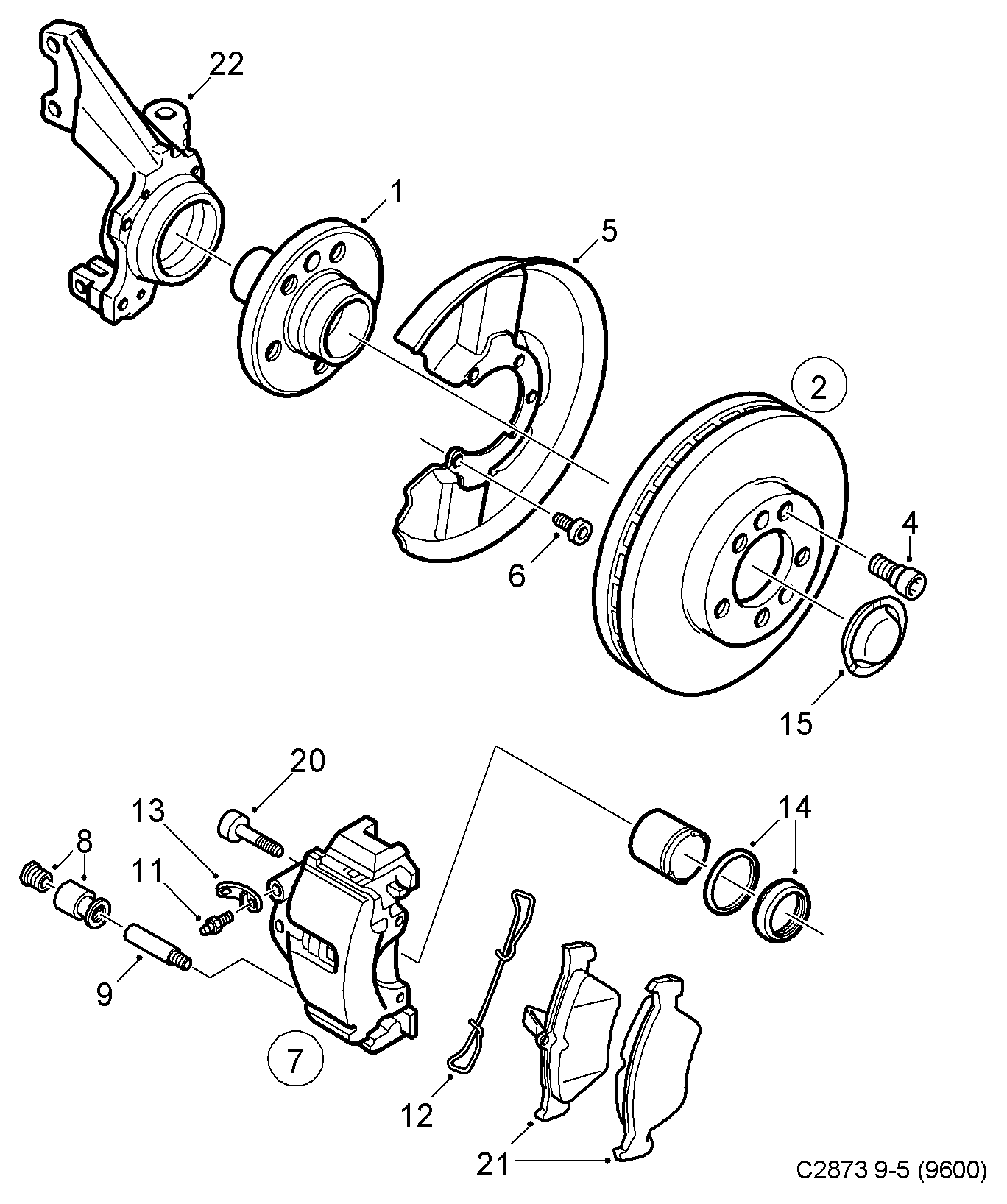 Vauxhall 5062203 - Гальмівні колодки, дискові гальма autozip.com.ua